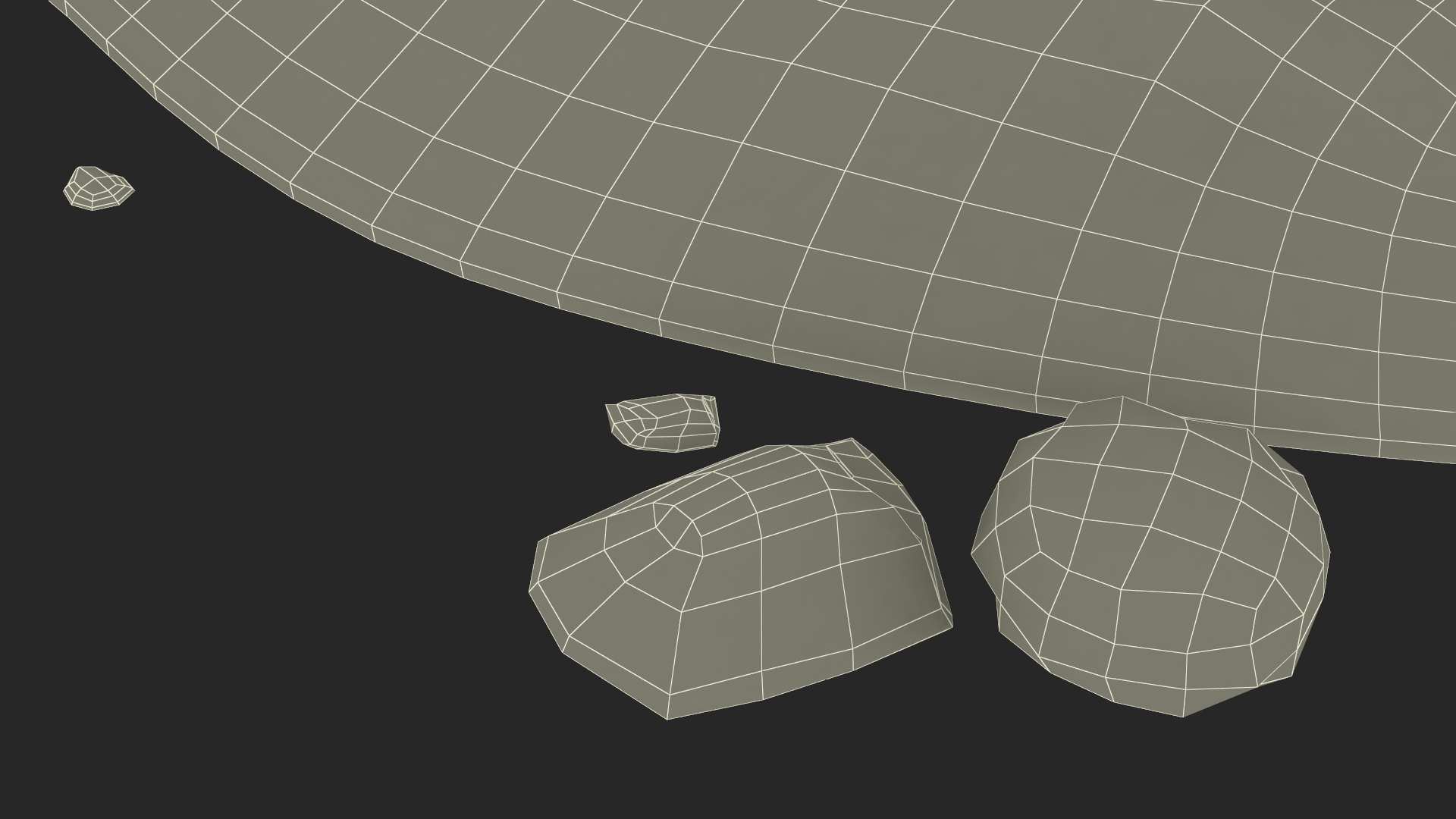 3D Snow Pile Set model
