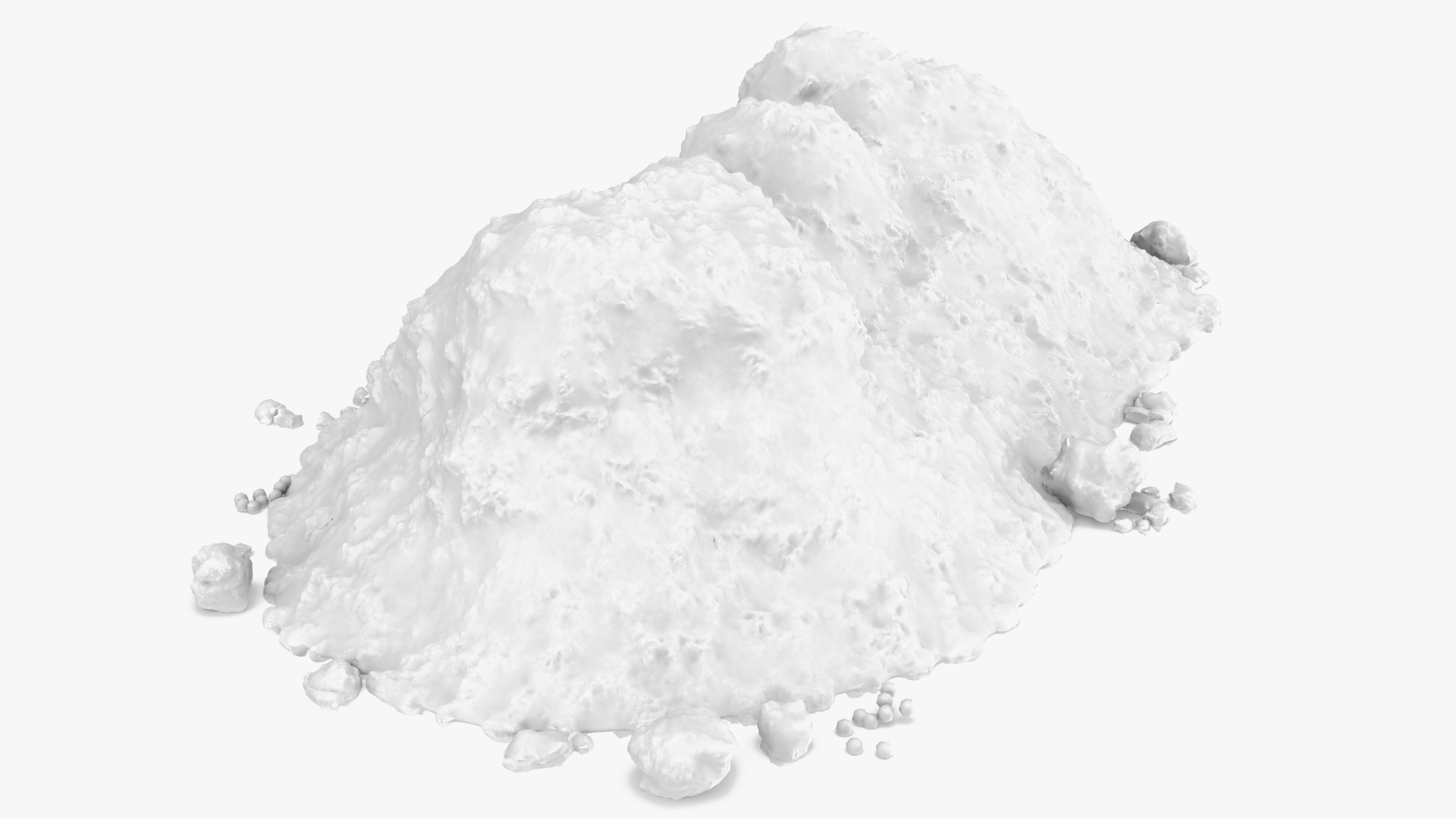 3D Snow Pile Set model