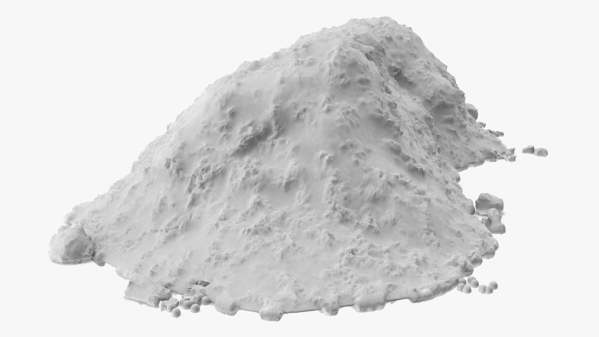 3D Snow Pile Set model