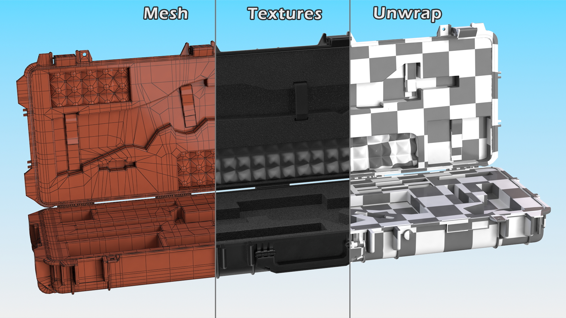 3 Gun Competition Case 3D