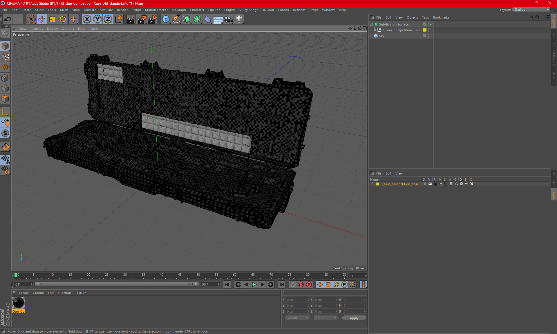 3 Gun Competition Case 3D