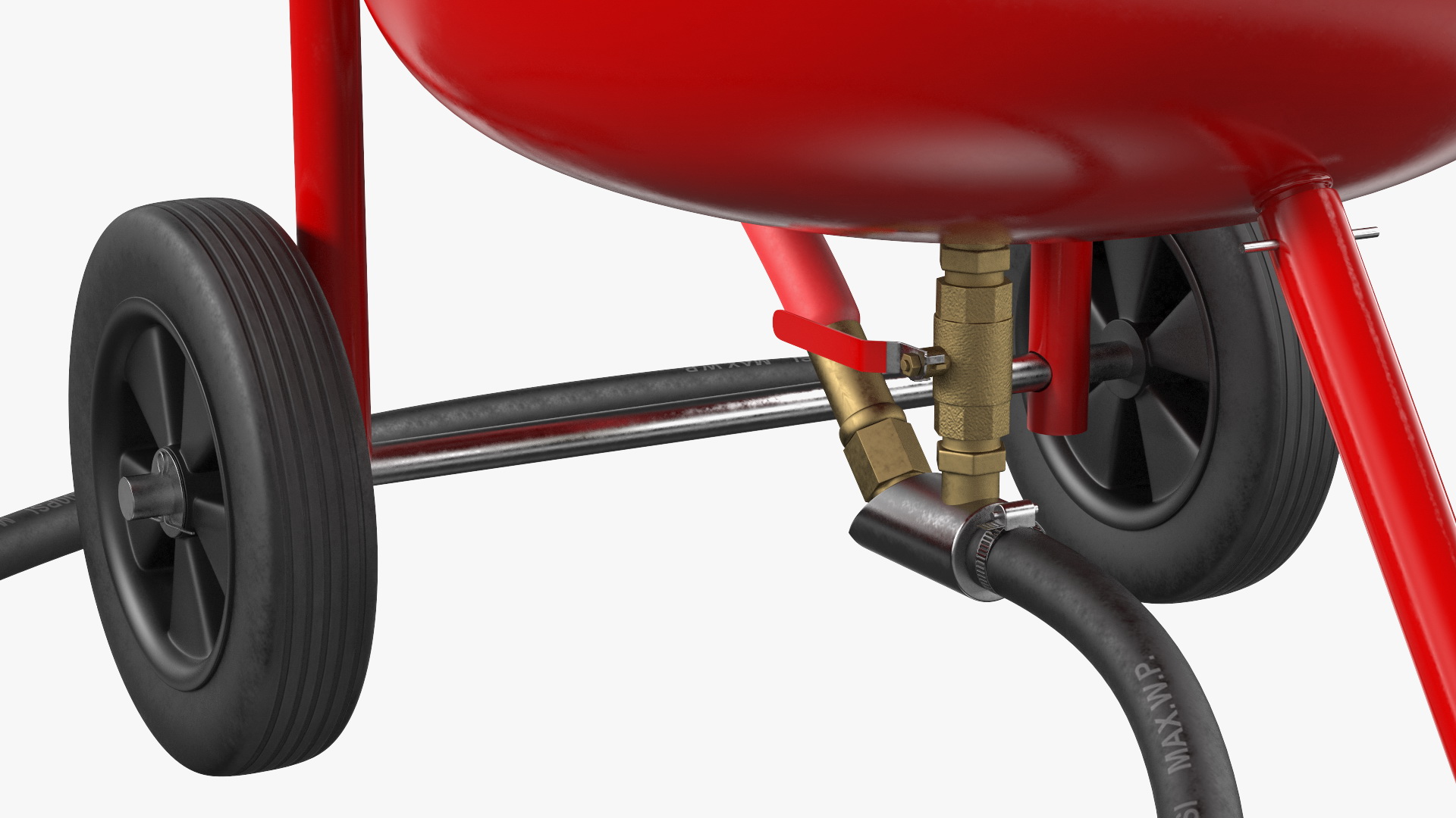 Sandblasting Machine Red 3D model