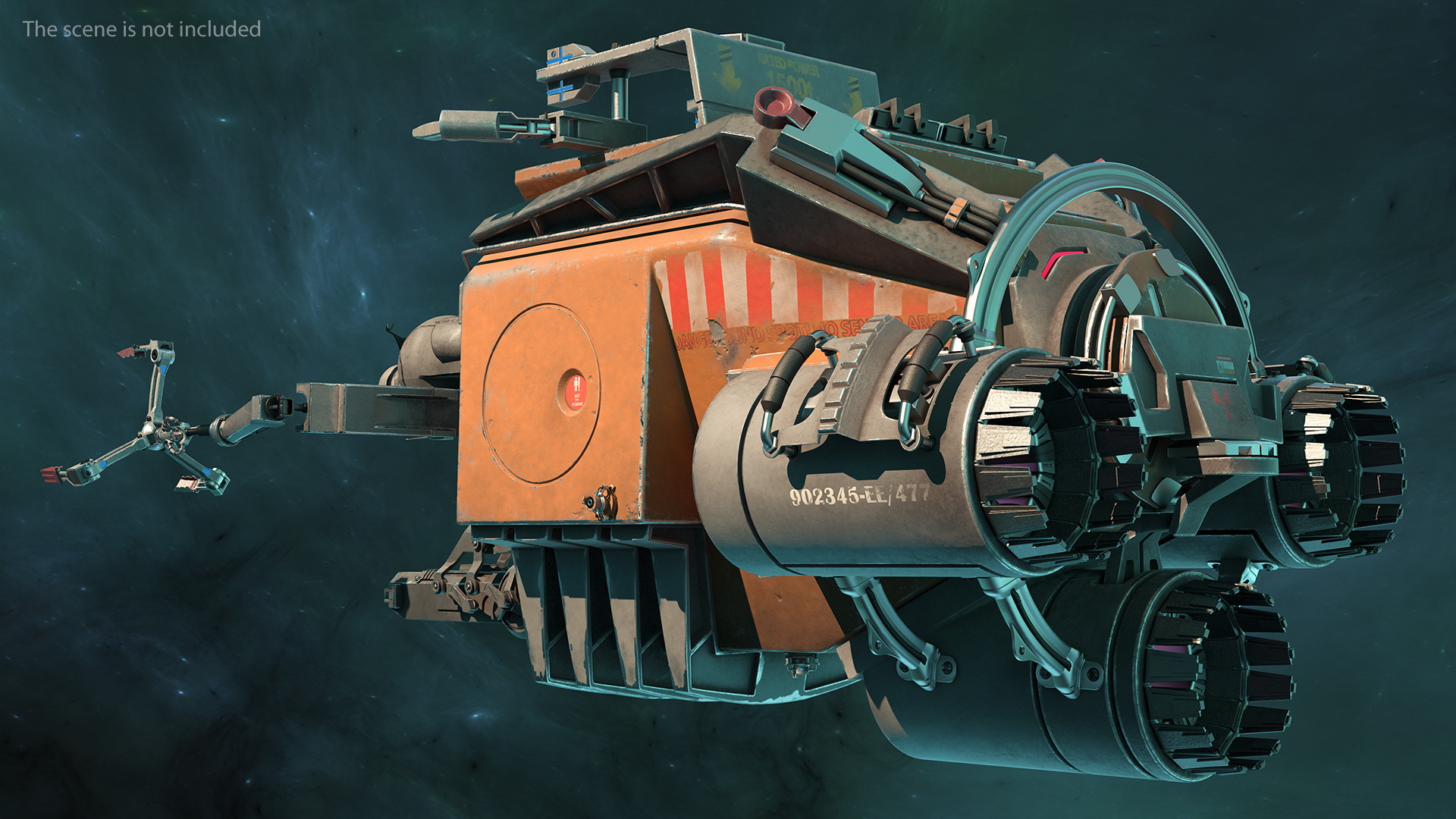 Sci Fi Space Debris Collector 3D model