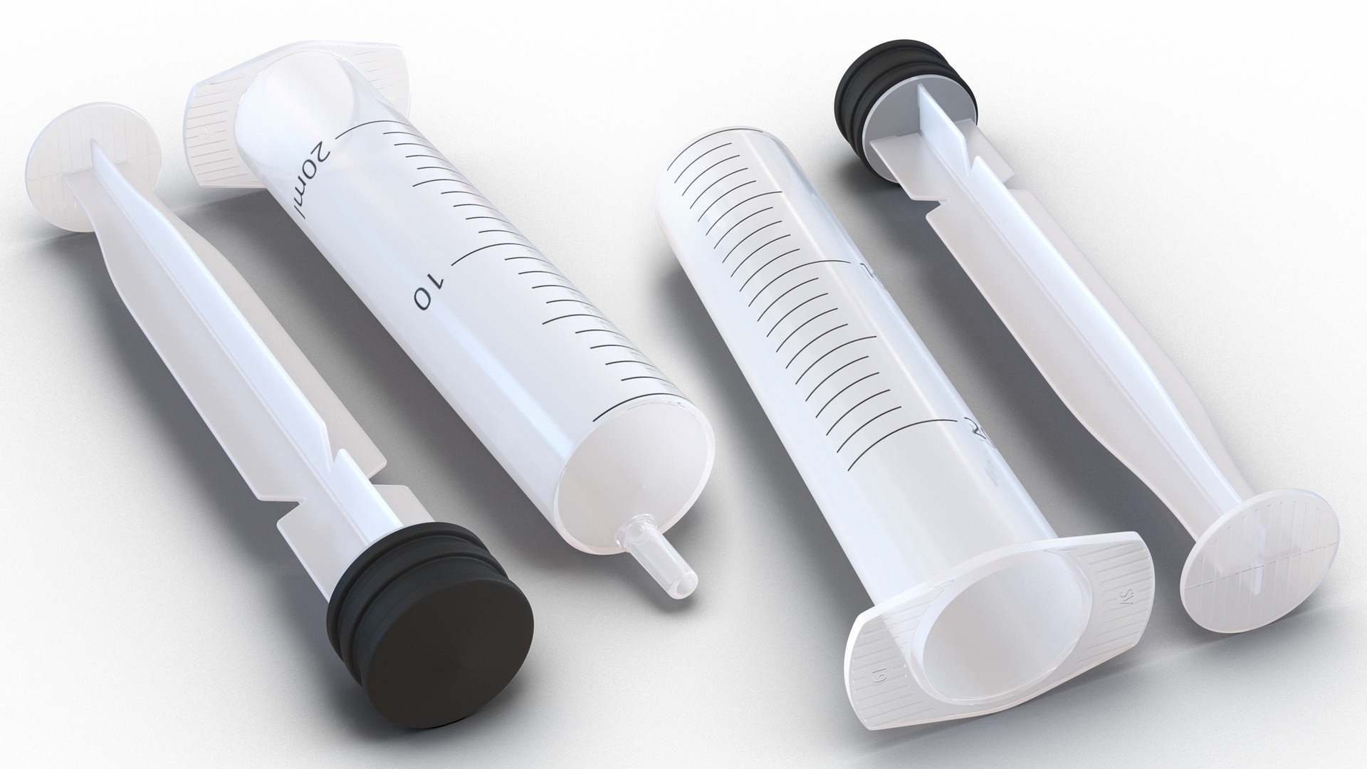 3D Disposable Sterile Syringe 20ml