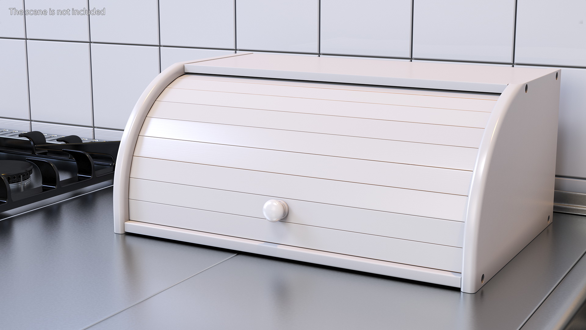 Bread Box Bamboo White 3D