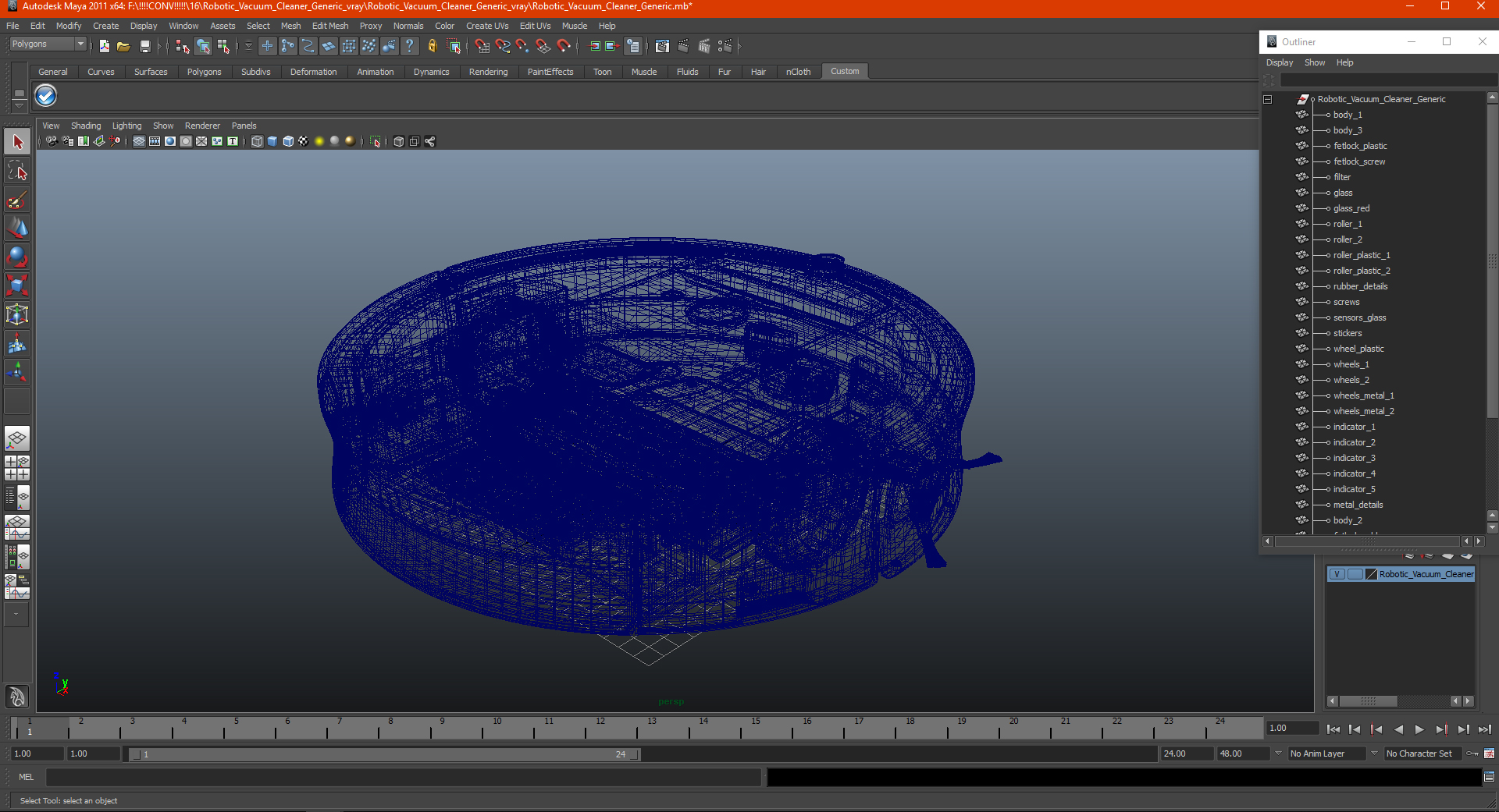 3D model Robotic Vacuum Cleaner Generic