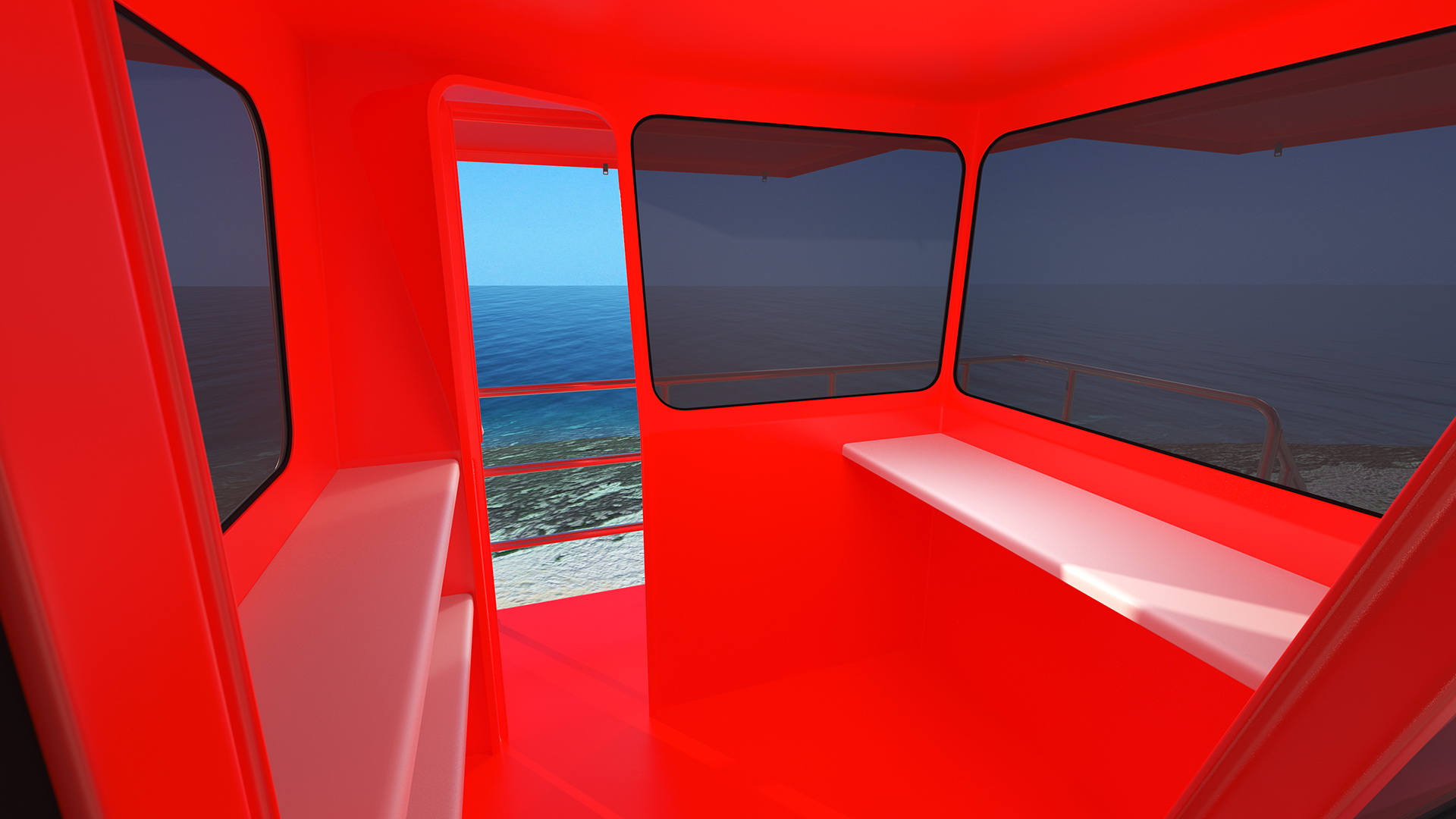 Red House Lifeguard 3D model