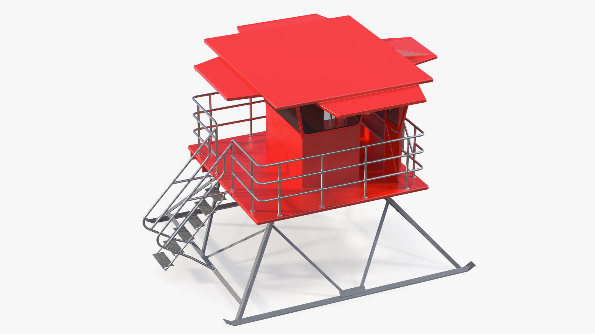 Red House Lifeguard 3D model