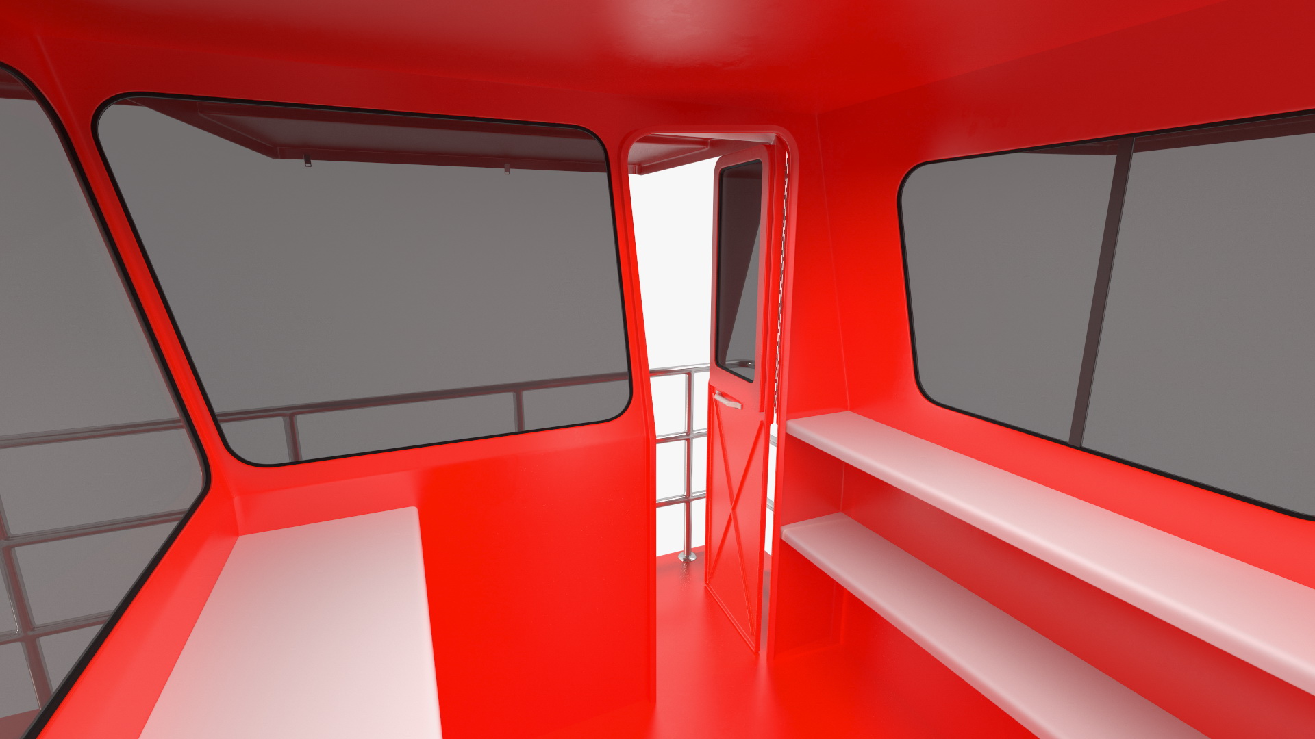 Red House Lifeguard 3D model