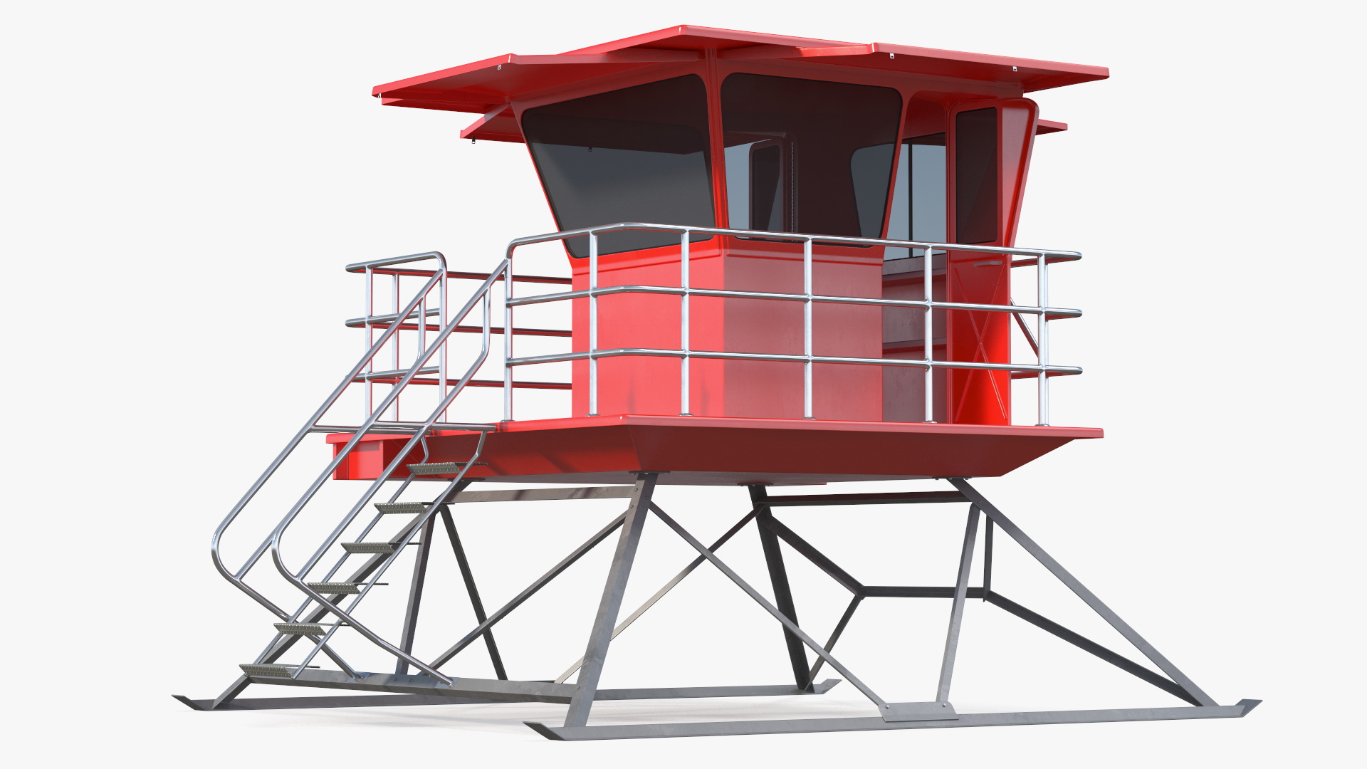 Red House Lifeguard 3D model