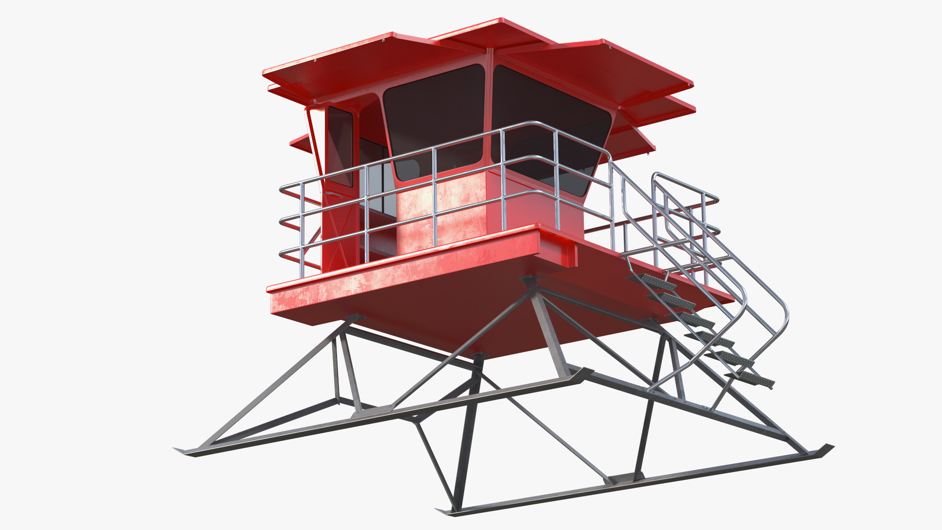 Red House Lifeguard 3D model