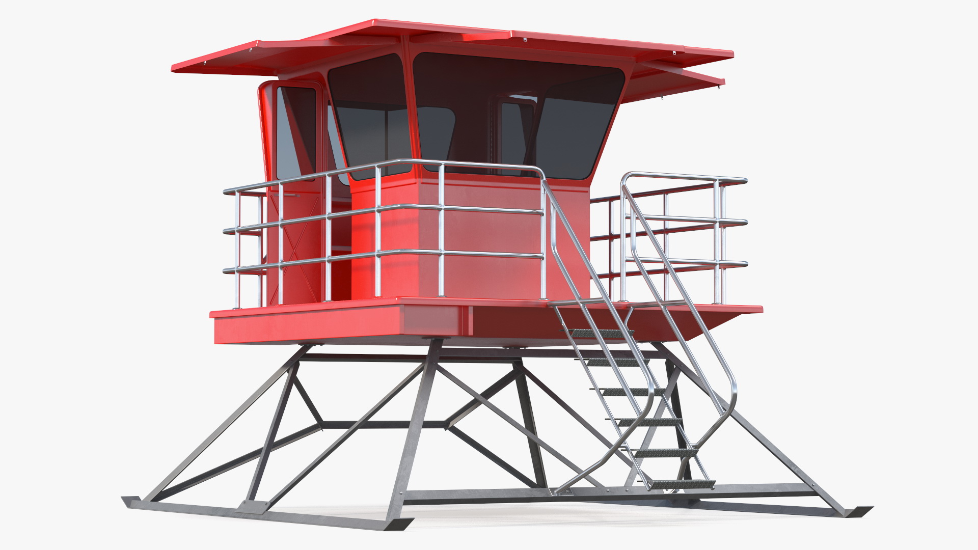 Red House Lifeguard 3D model