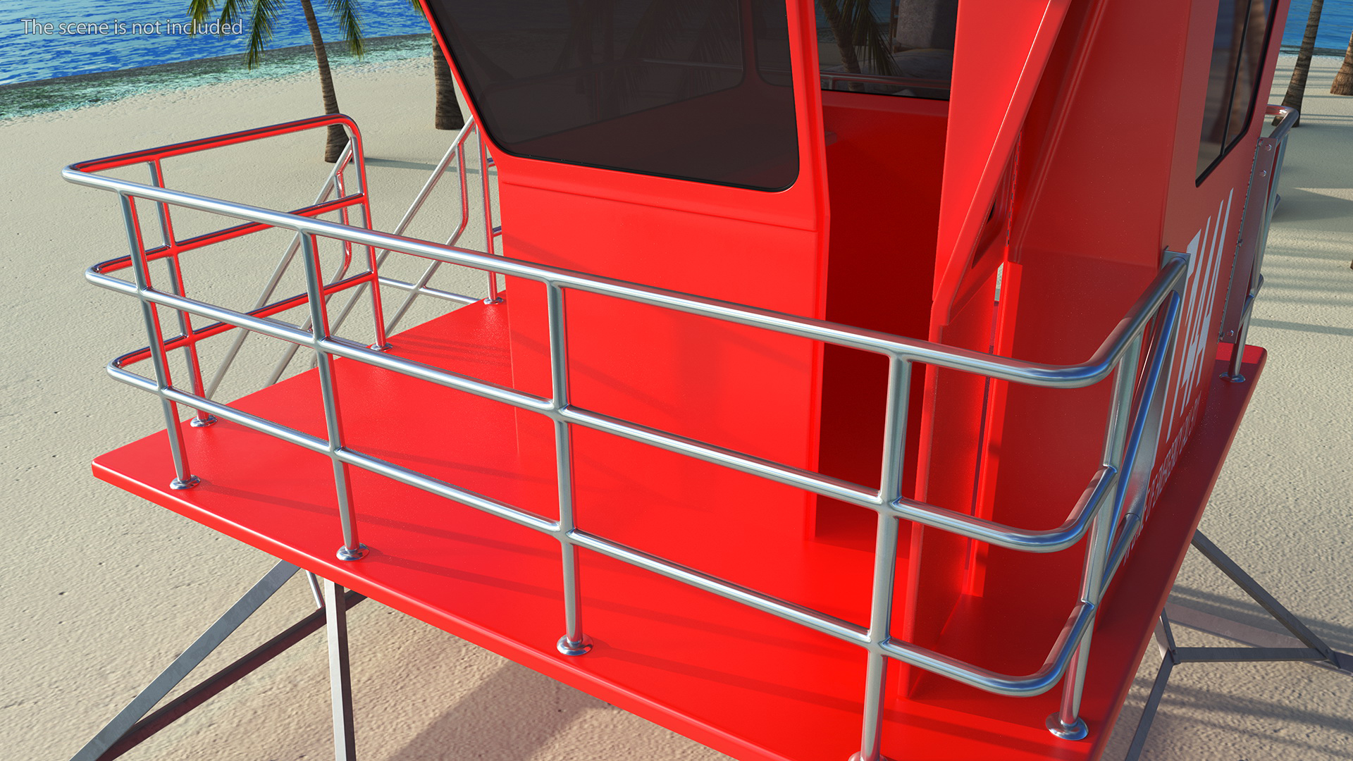 Red House Lifeguard 3D model