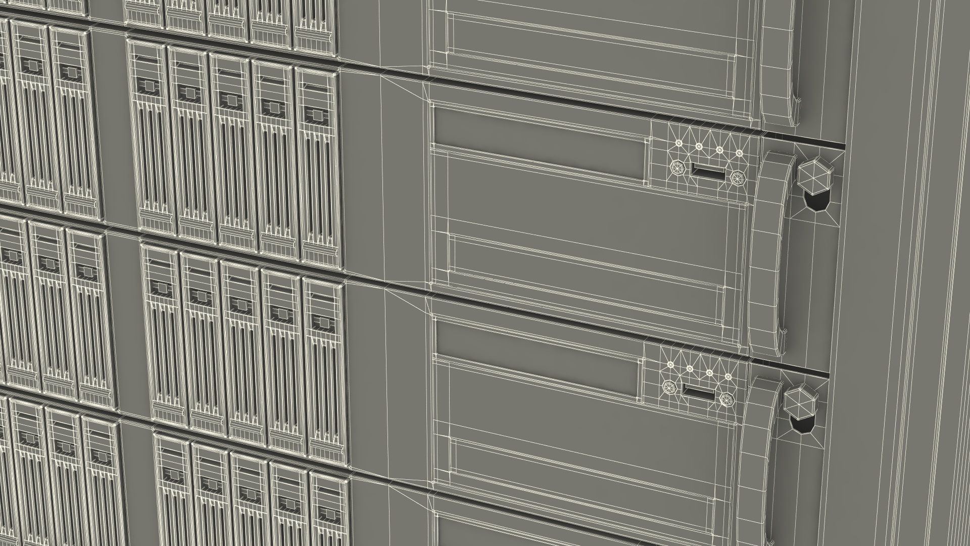 Rack Server Cabinet 3D model
