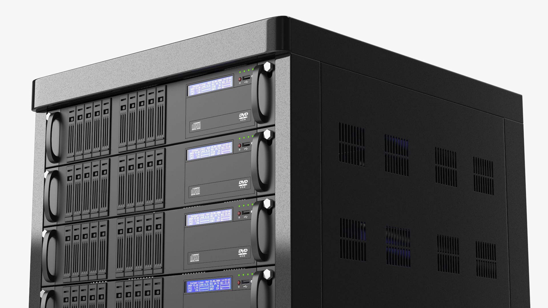 Rack Server Cabinet 3D model