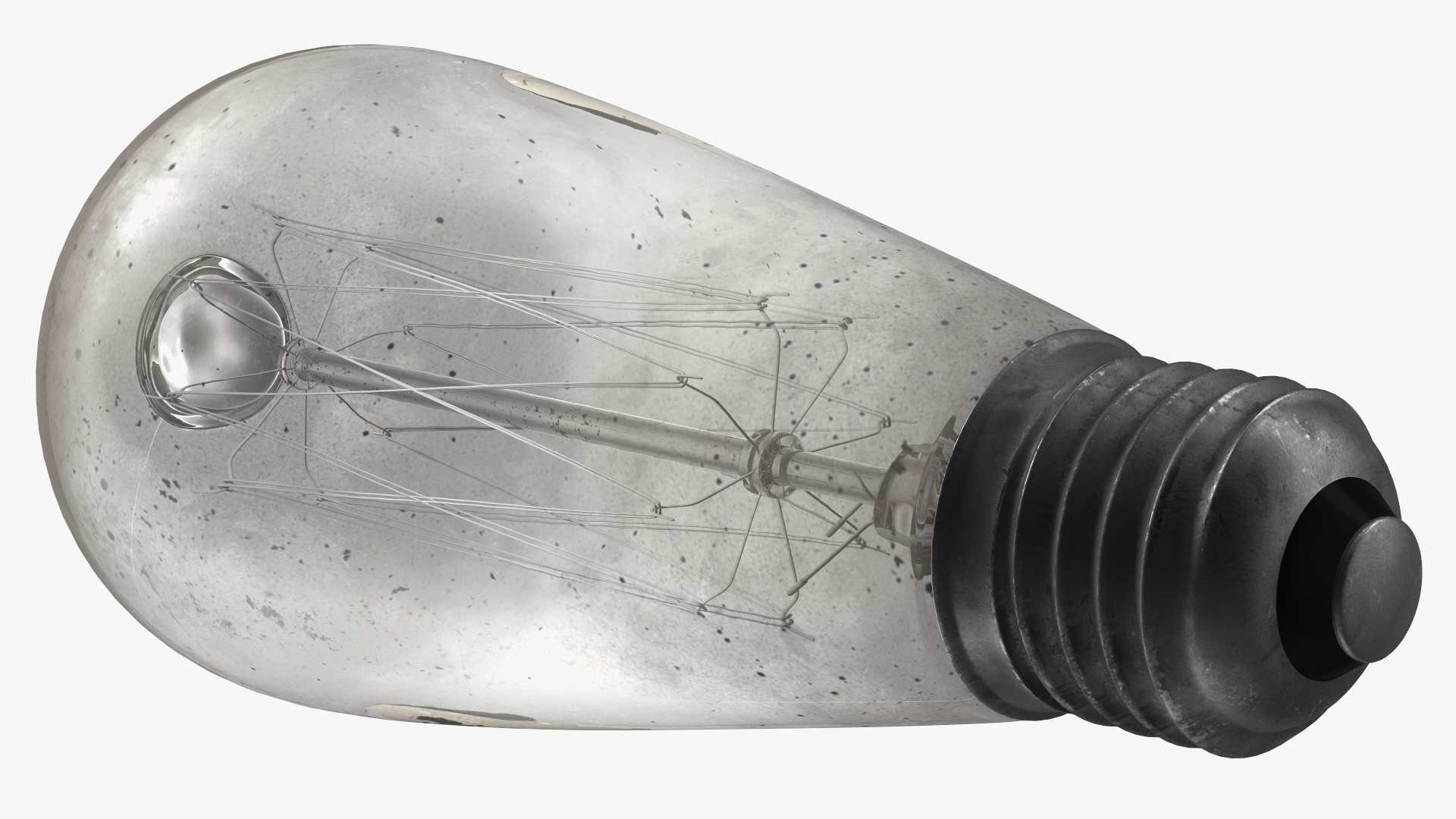Old Dusty Edison Light Bulb 3D