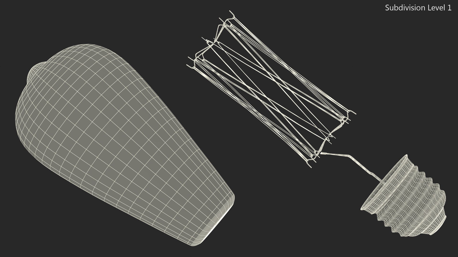 Old Dusty Edison Light Bulb 3D