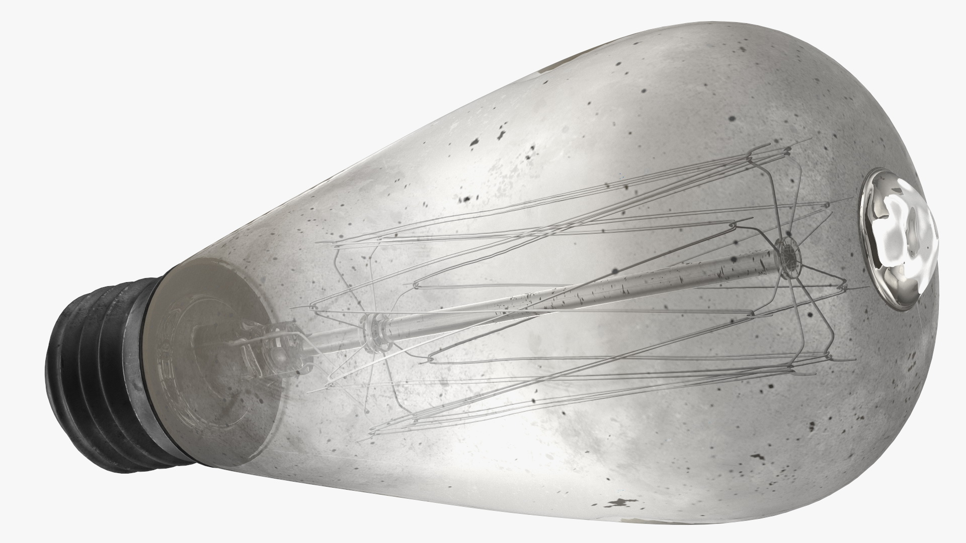 Old Dusty Edison Light Bulb 3D