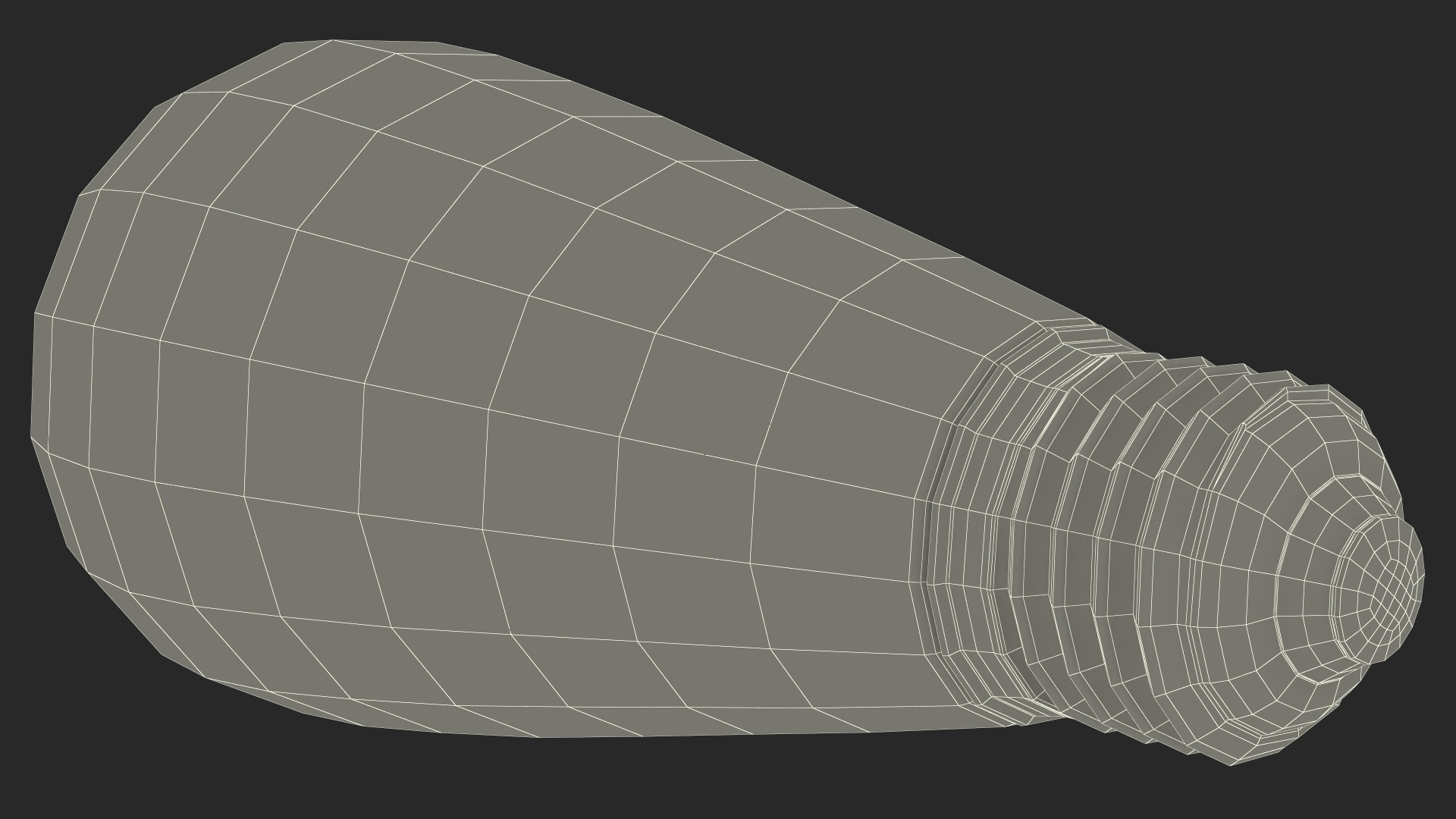 Old Dusty Edison Light Bulb 3D