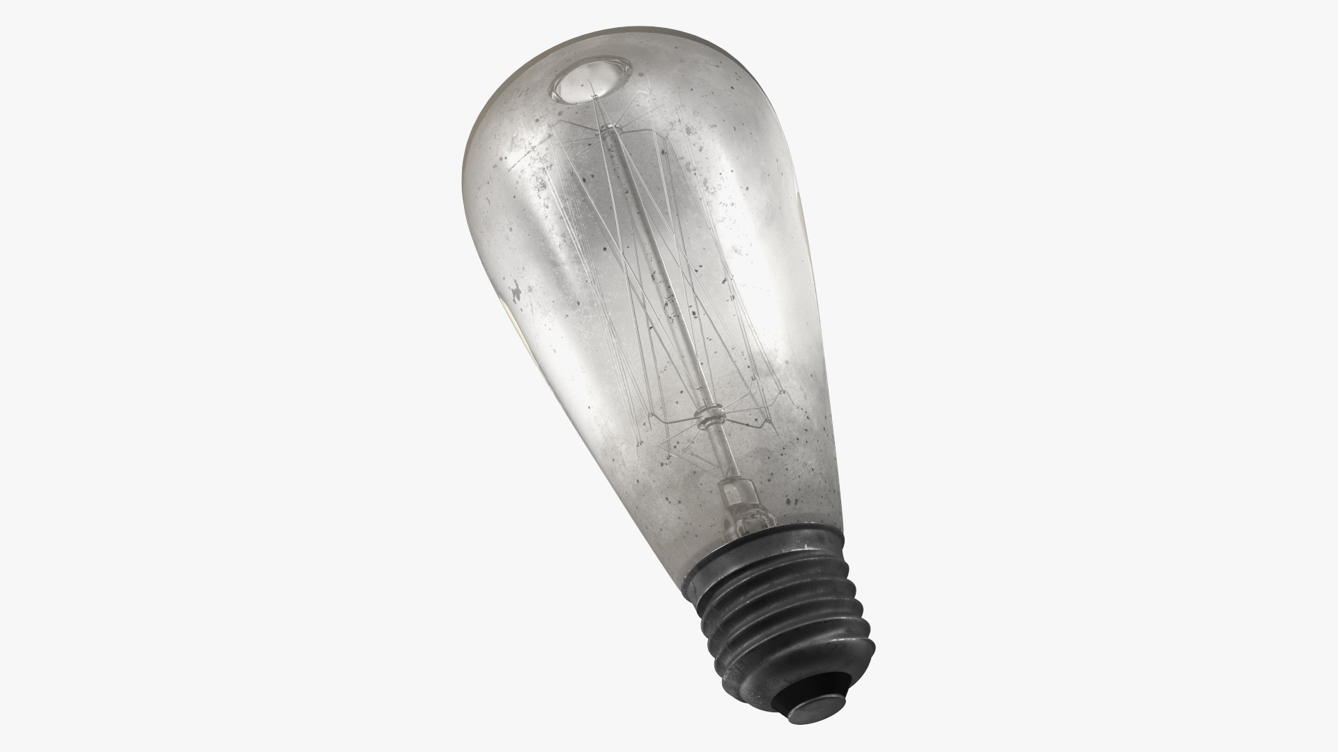 Old Dusty Edison Light Bulb 3D