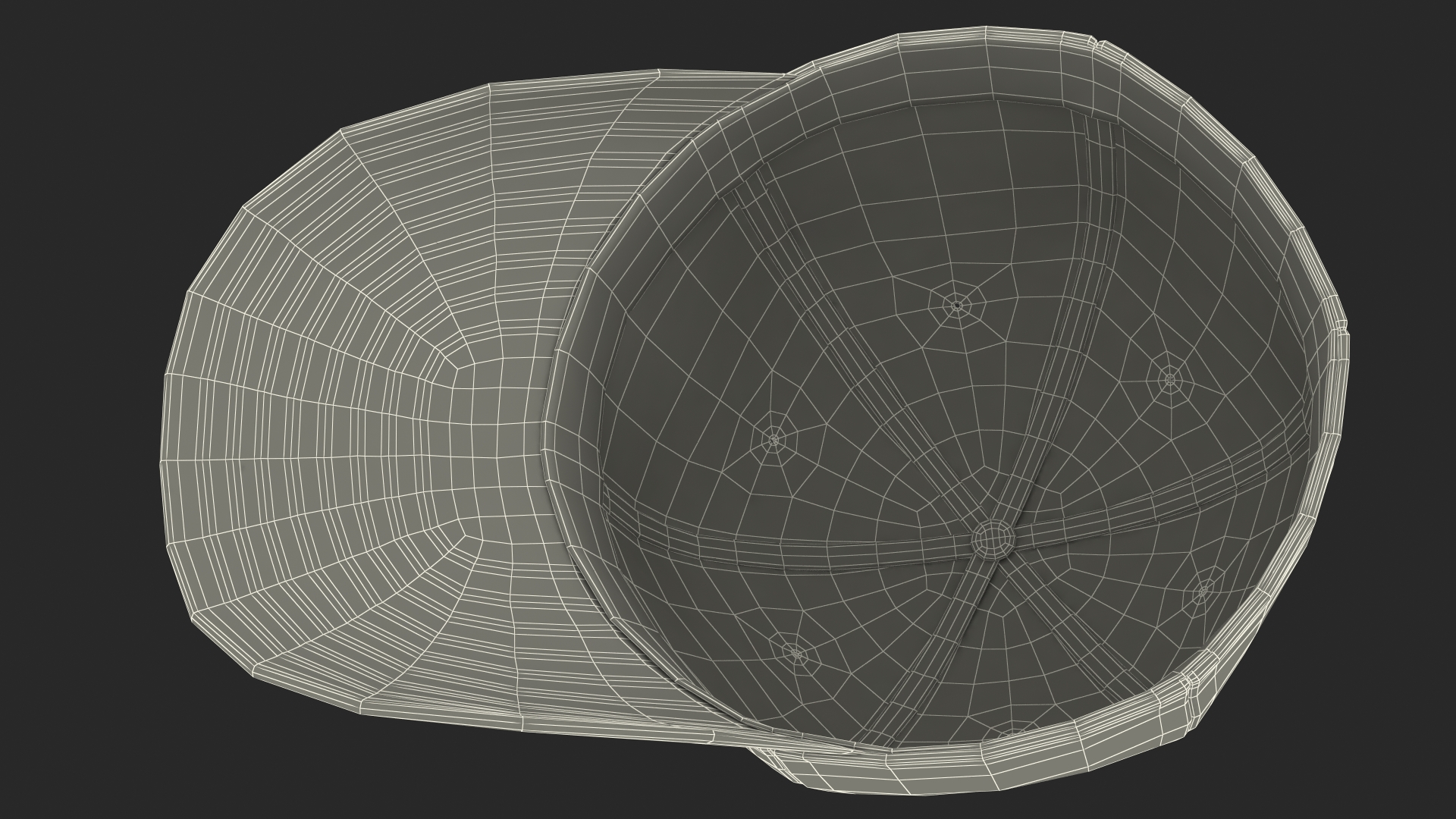 3D Baseball Cap Camouflage model
