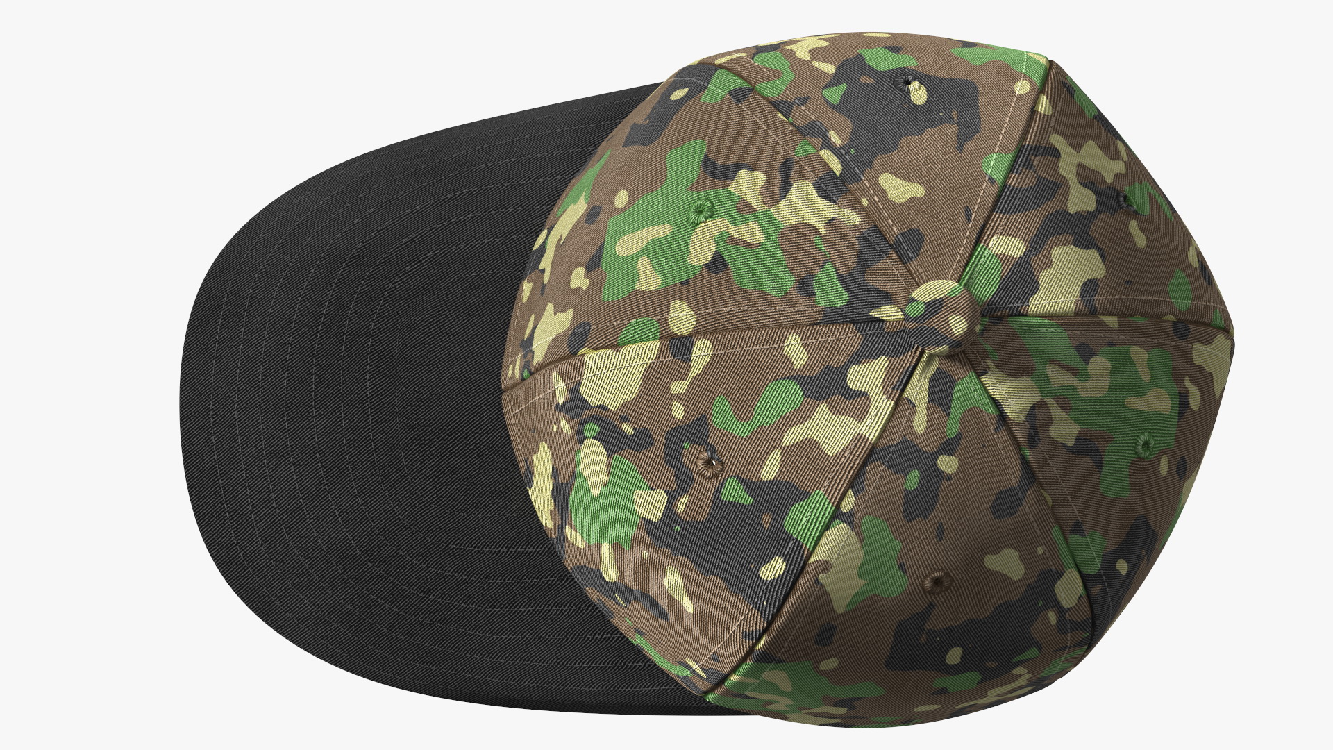3D Baseball Cap Camouflage model