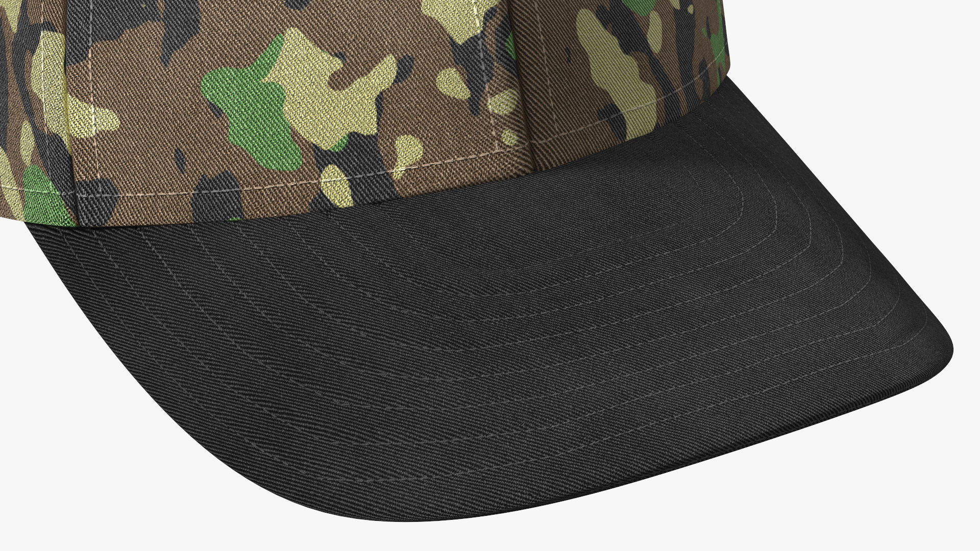 3D Baseball Cap Camouflage model
