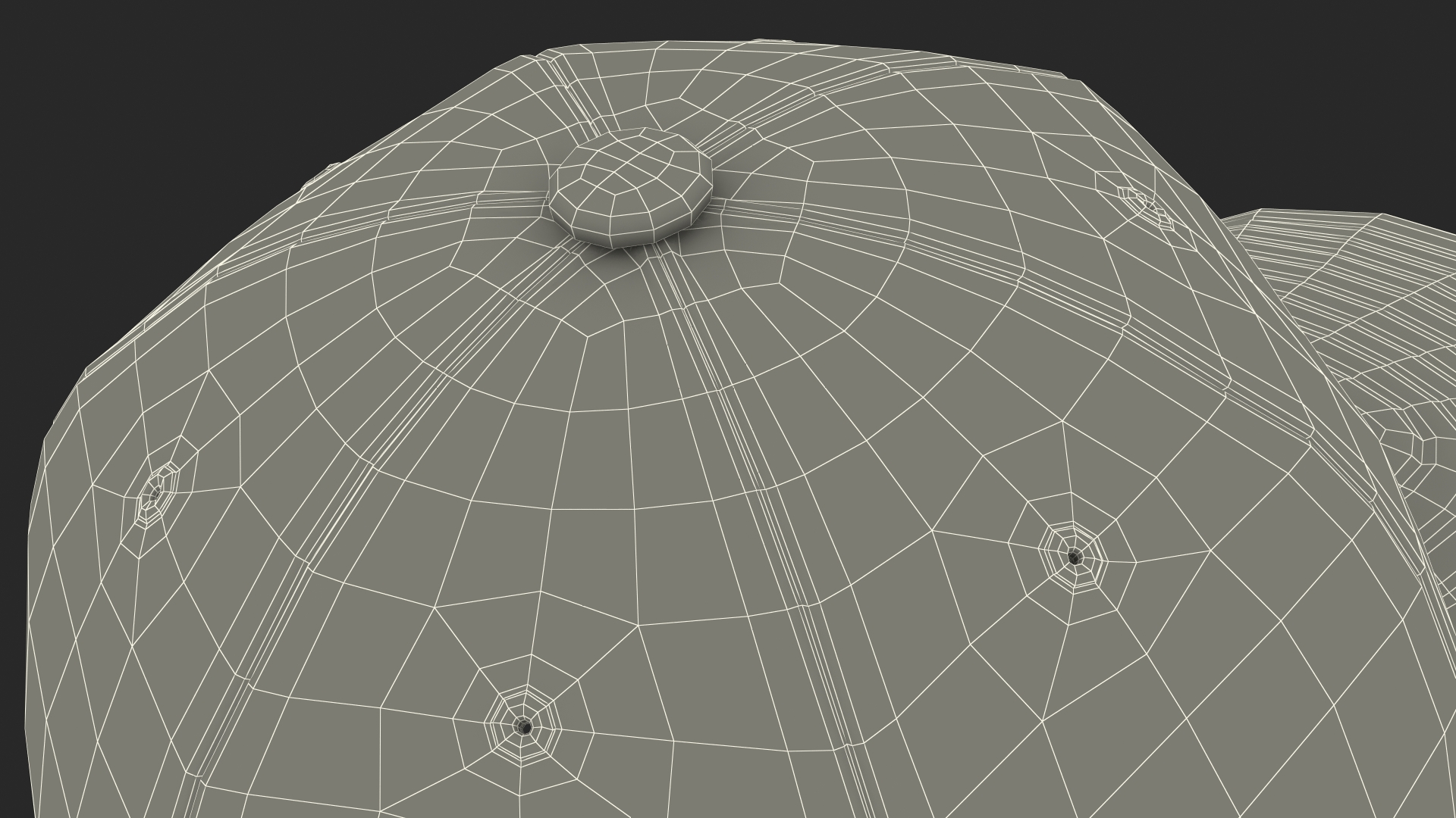 3D Baseball Cap Camouflage model