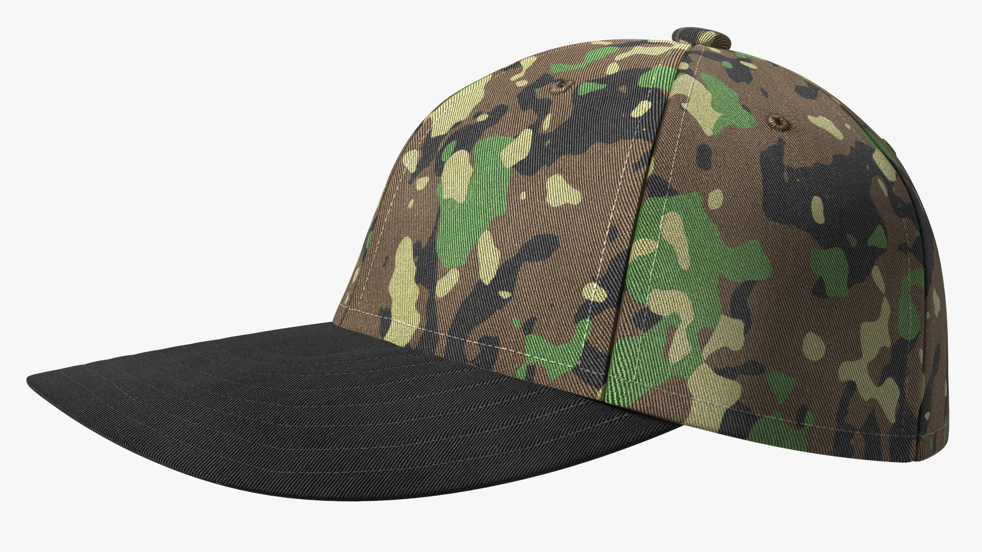 3D Baseball Cap Camouflage model