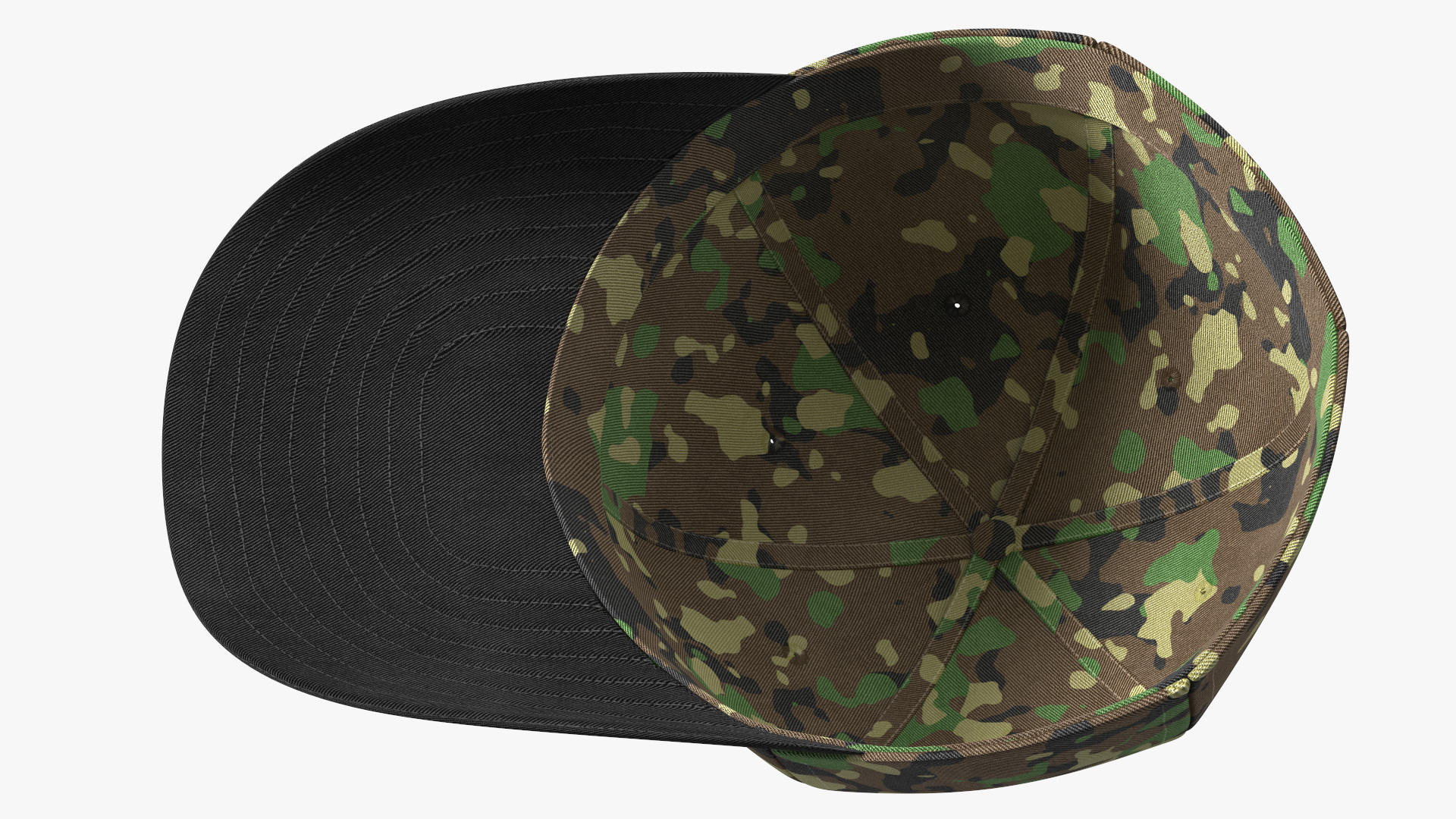 3D Baseball Cap Camouflage model
