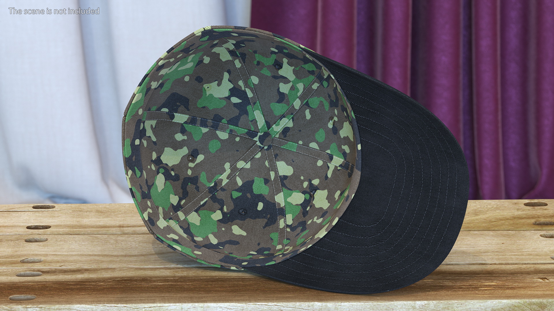 3D Baseball Cap Camouflage model
