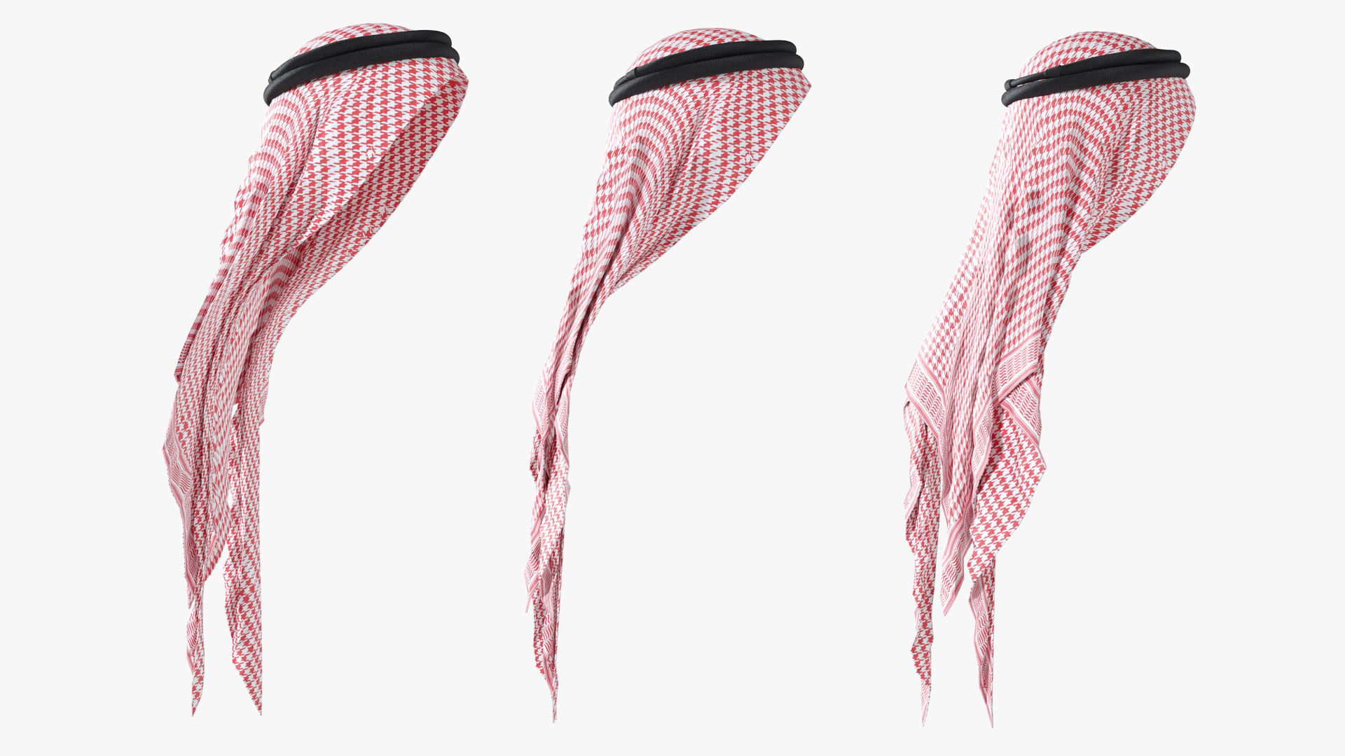 3D Red Traditional Arabic Hat