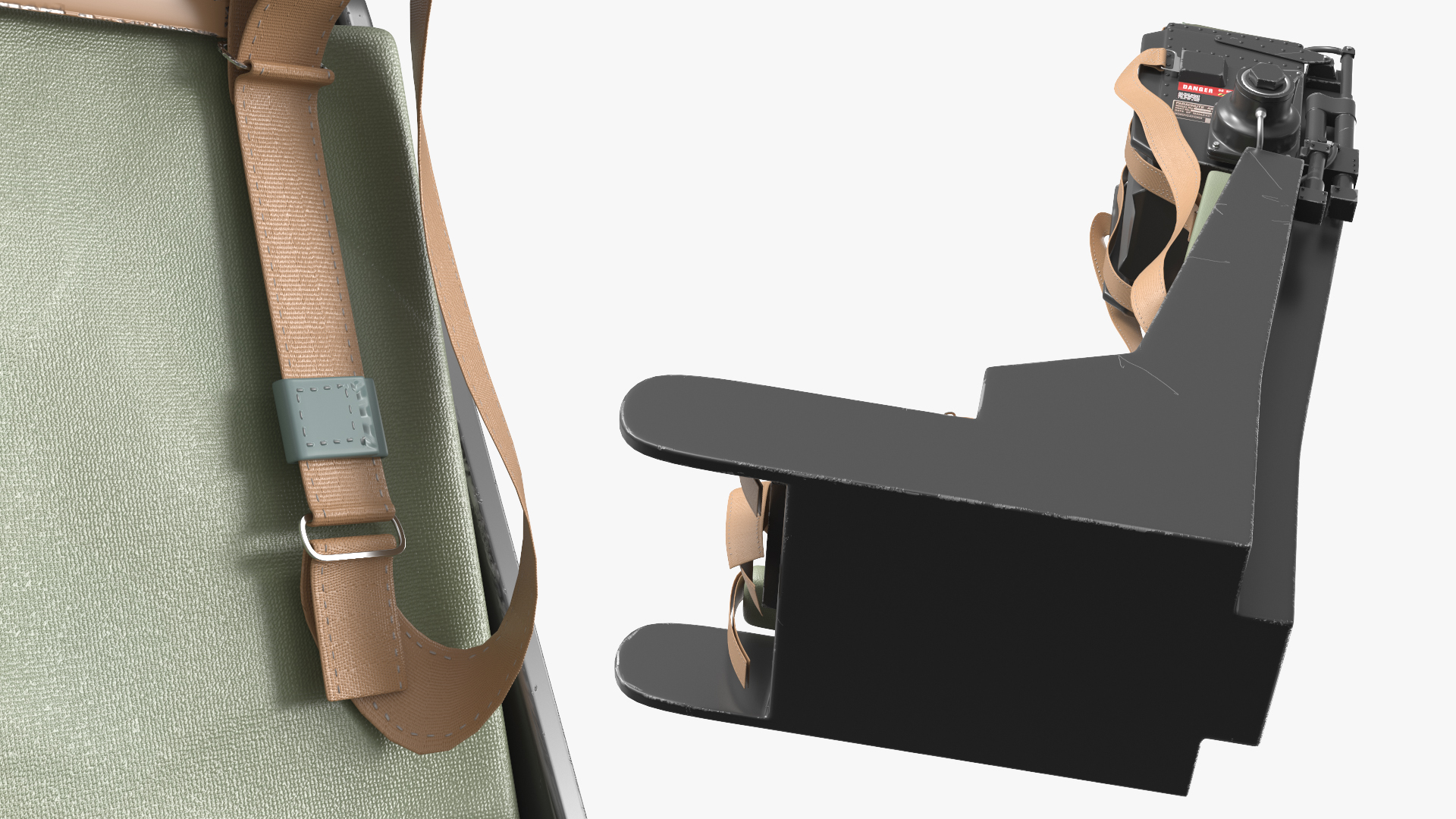 BAE Hawk T1 Jet Cockpit Ejection Seat 3D model preview