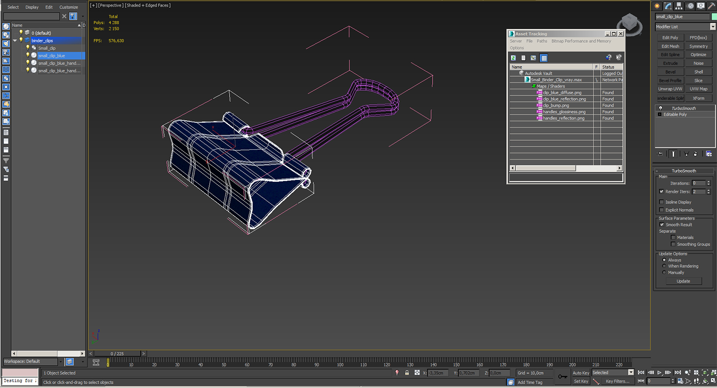 Small Binder Clip 3D