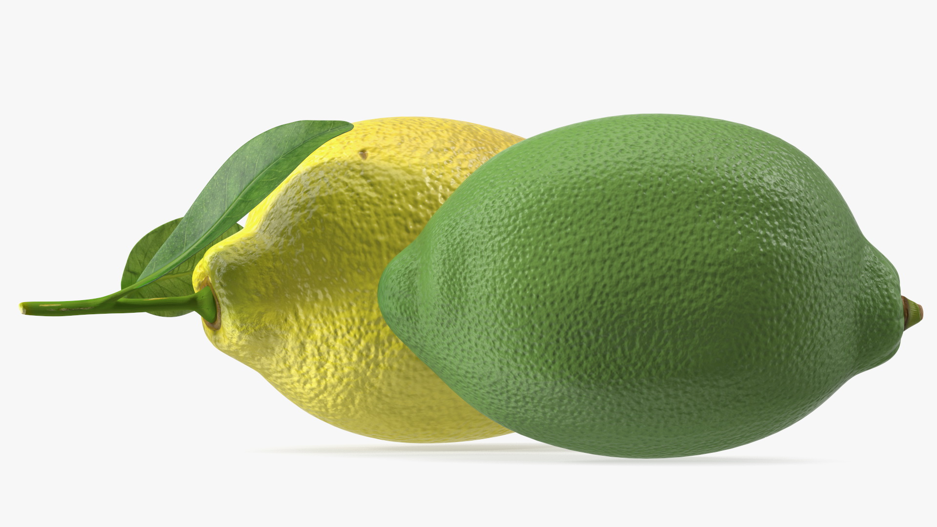 Green and Yellow Lemon 3D