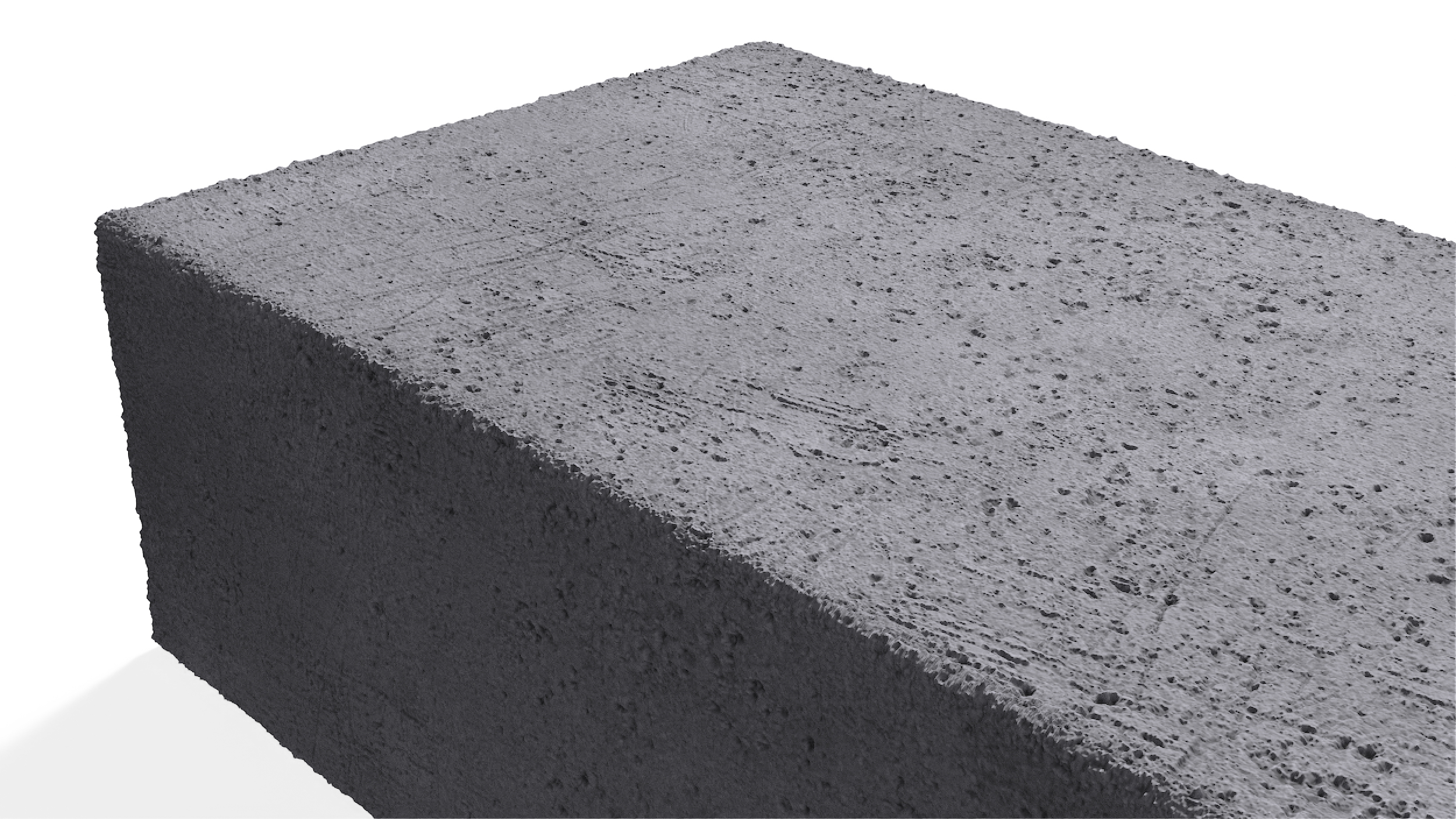3D Solid Calcium Silicate Brick Carbon Black