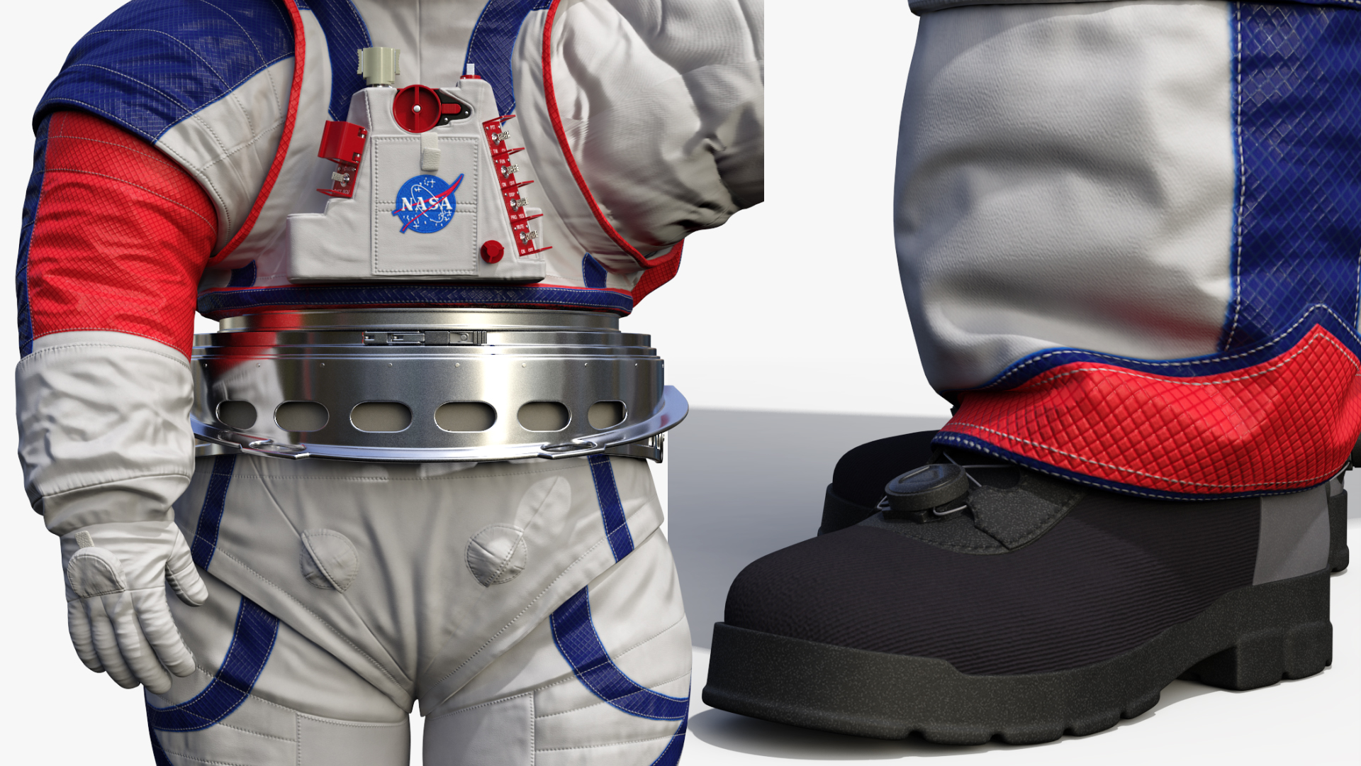 Spacesuit NASA Astronaut xEMU Greetings Pose 3D model