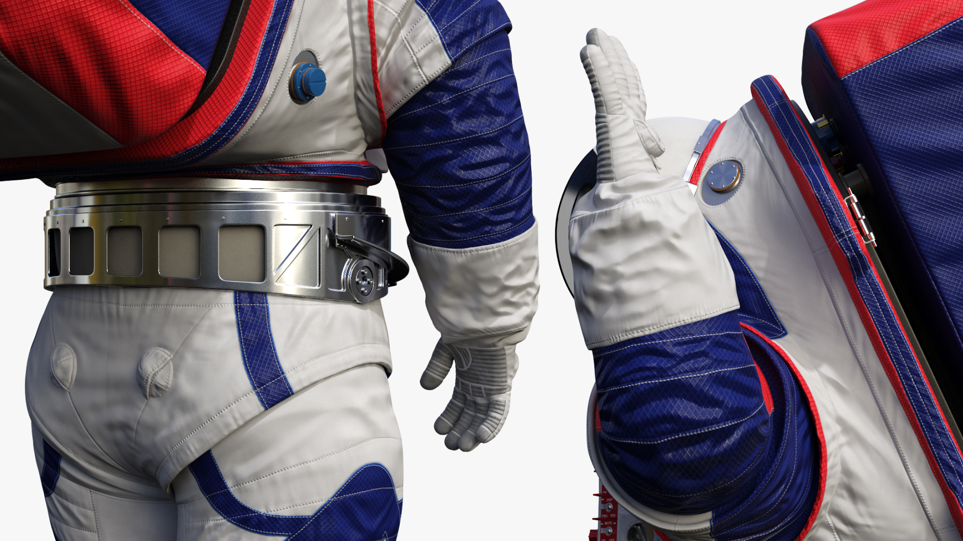 Spacesuit NASA Astronaut xEMU Greetings Pose 3D model