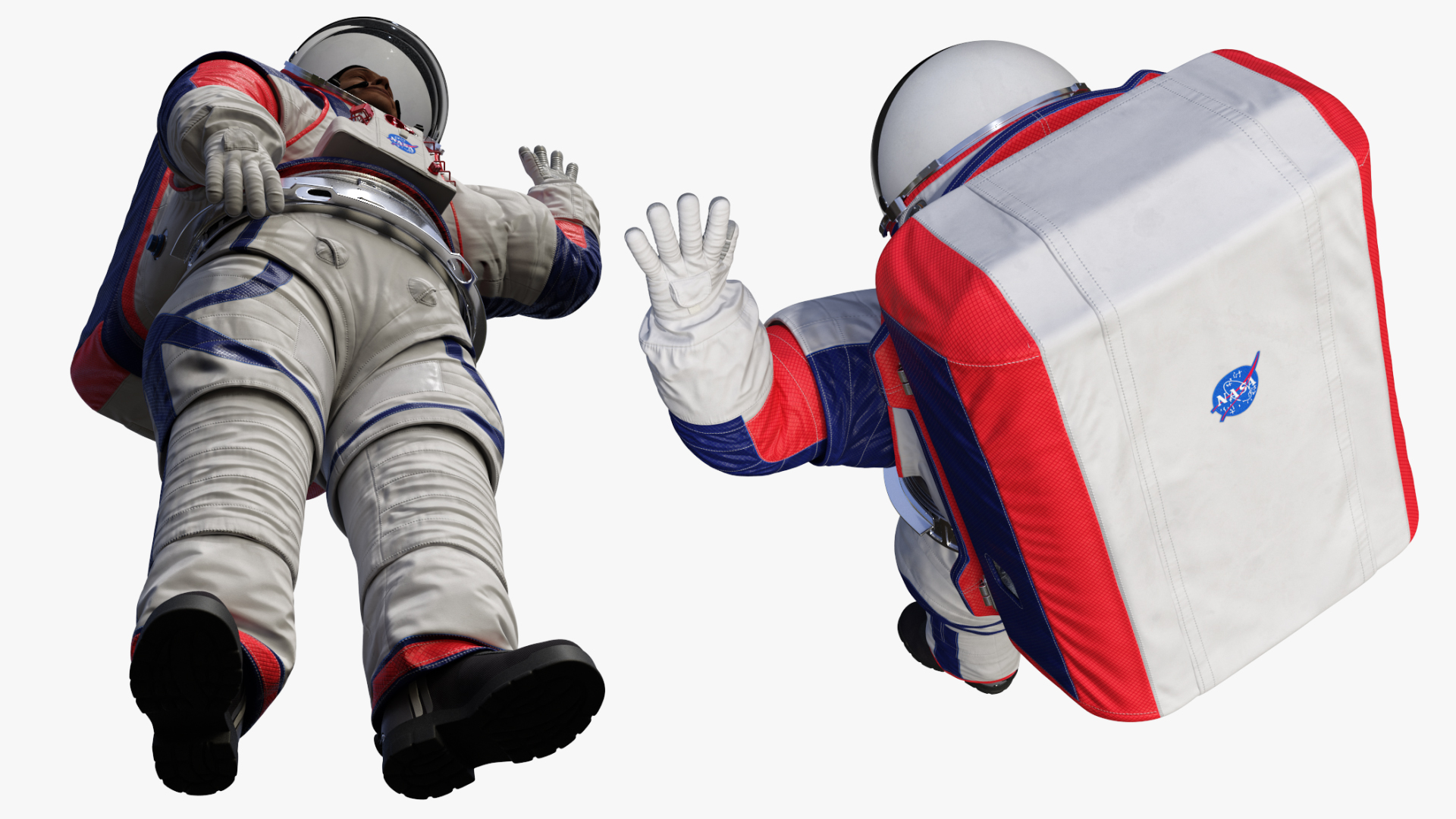 Spacesuit NASA Astronaut xEMU Greetings Pose 3D model