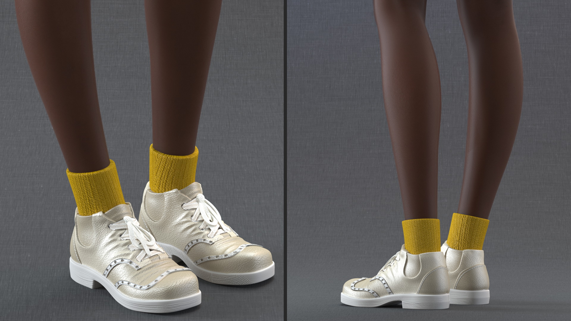 3D model Street Style Black Teenage Girl Standing Pose