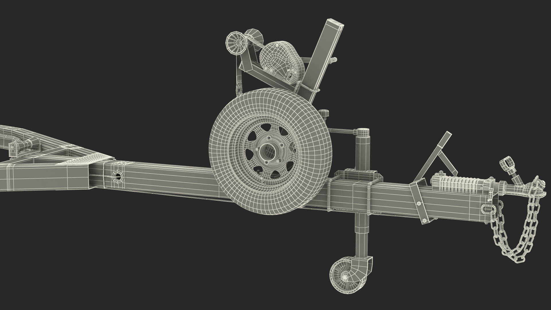 3D model Boat Trailer 7m