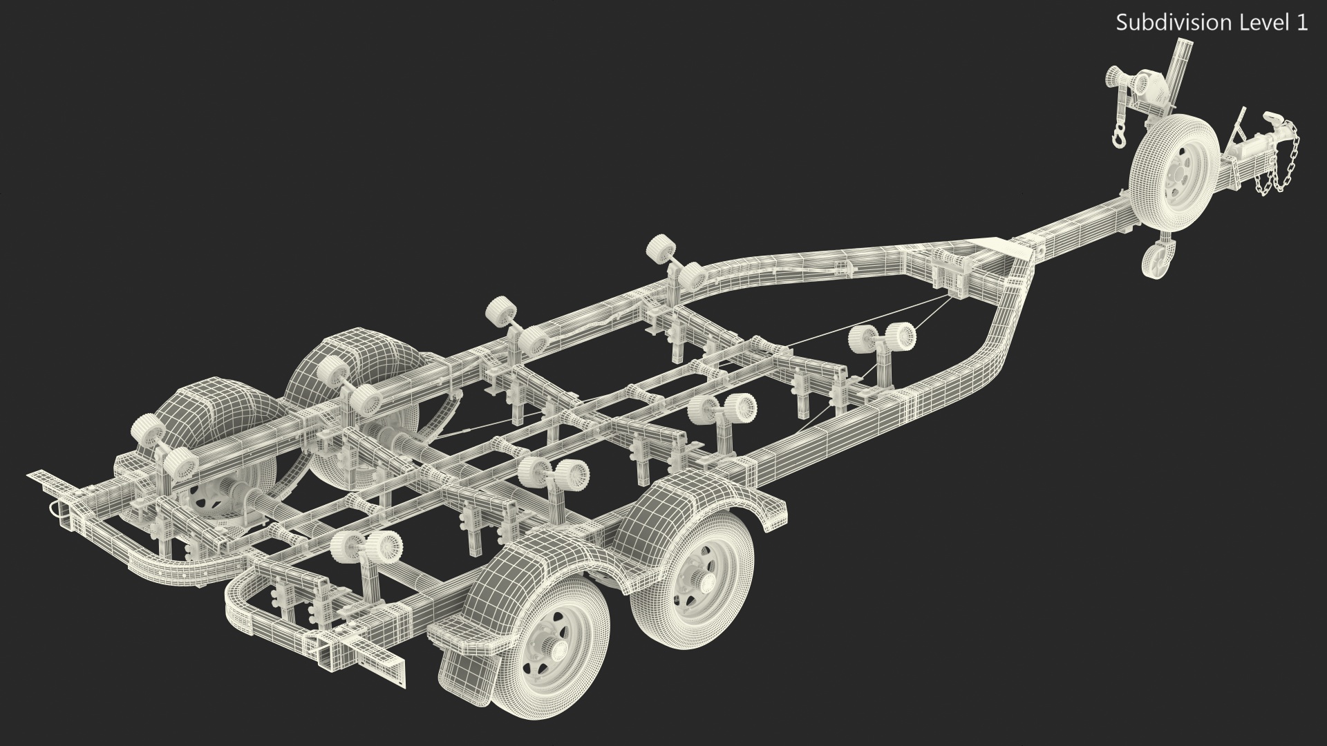 3D model Boat Trailer 7m