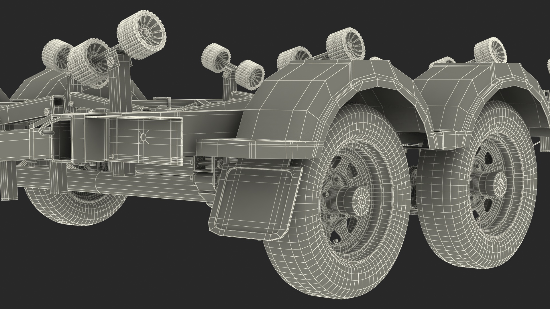 3D model Boat Trailer 7m