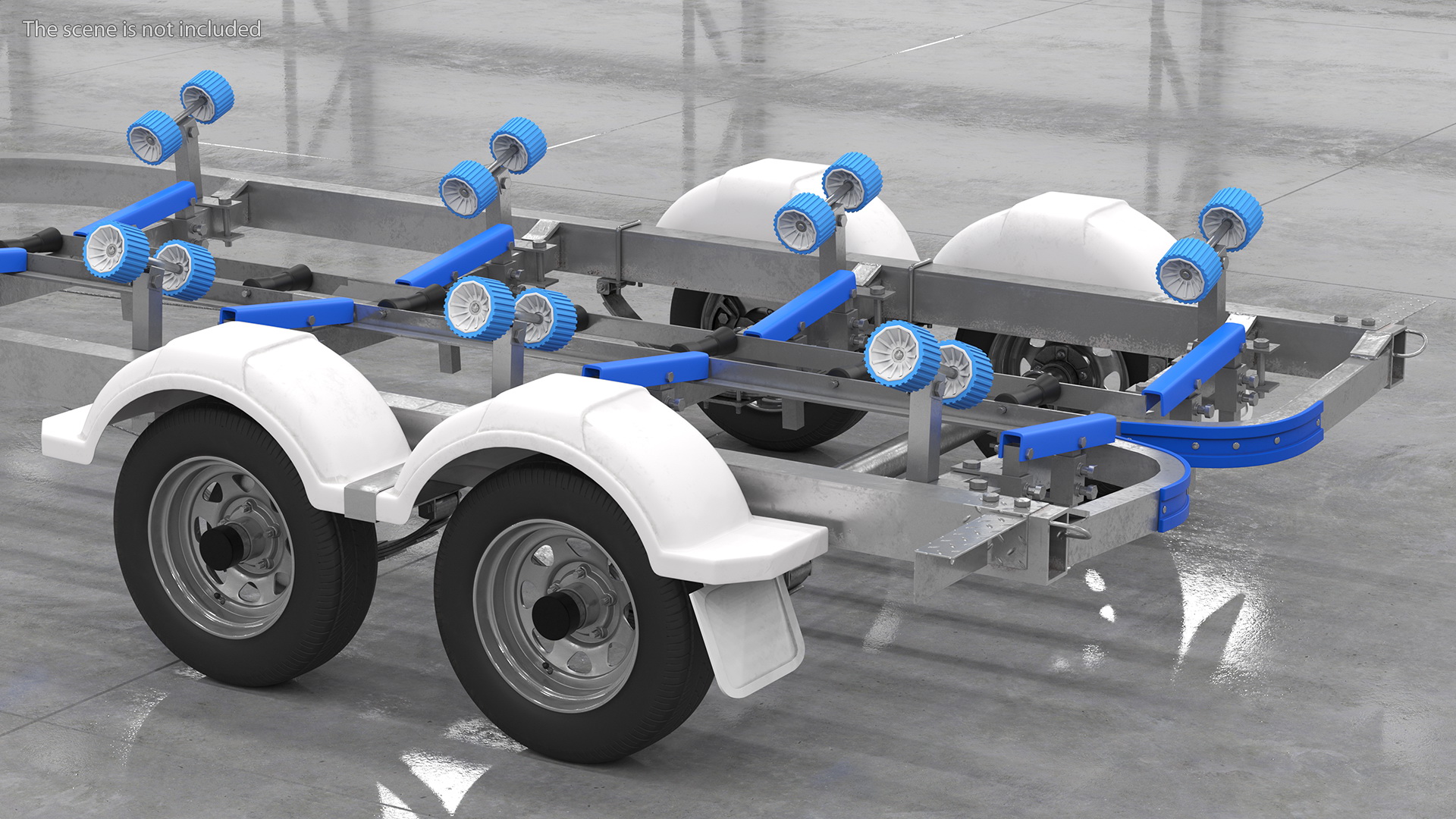 3D model Boat Trailer 7m