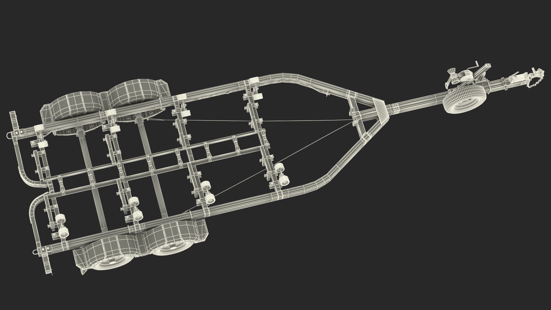 3D model Boat Trailer 7m