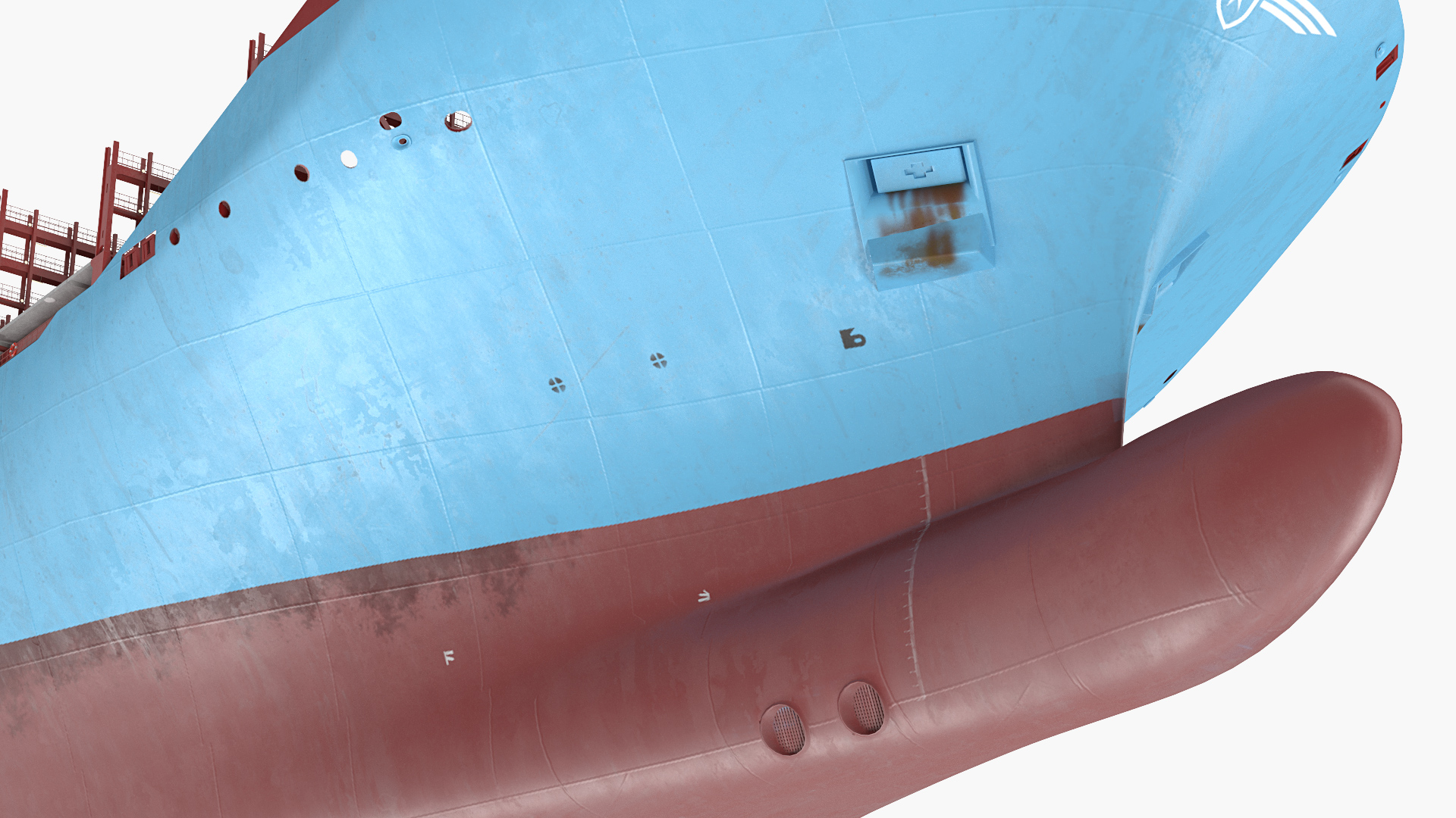 3D Maersk McKinney Moller Container Ship Empty model