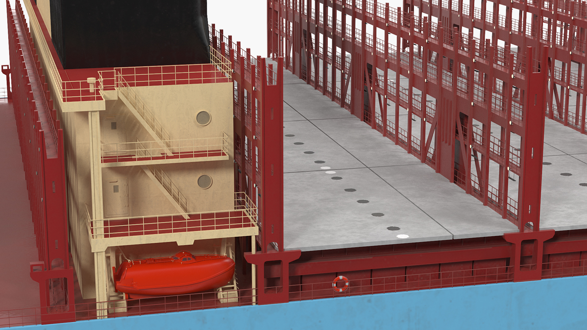 3D Maersk McKinney Moller Container Ship Empty model