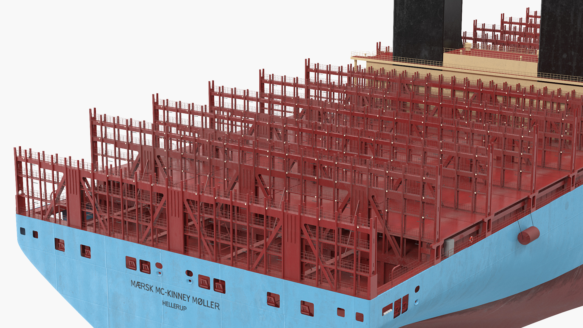 3D Maersk McKinney Moller Container Ship Empty model