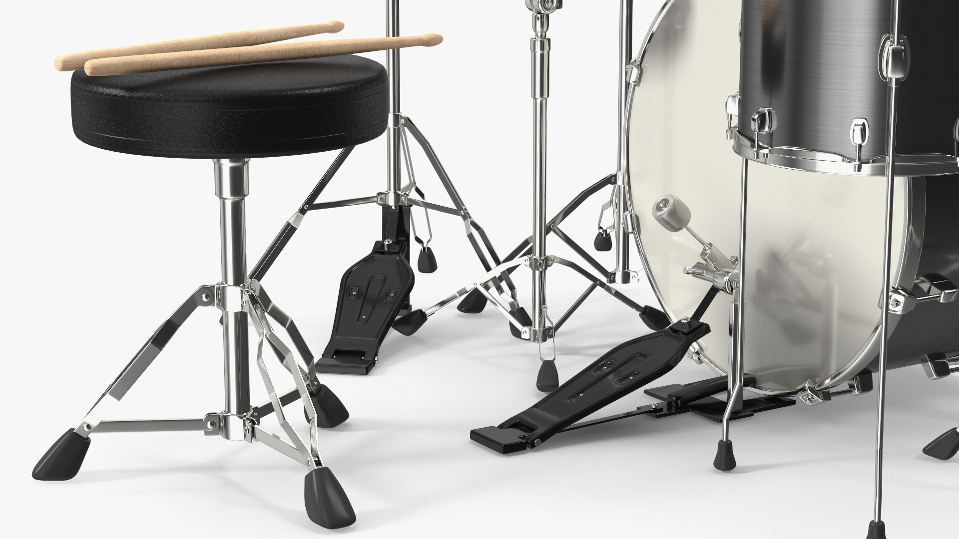 3D Pearl Roadshow Drum Set model