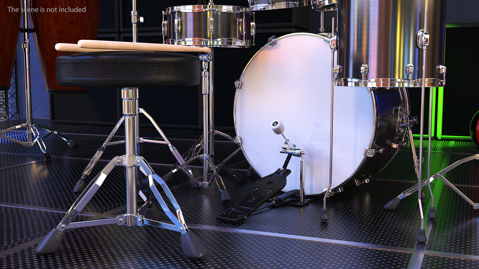 3D Pearl Roadshow Drum Set model